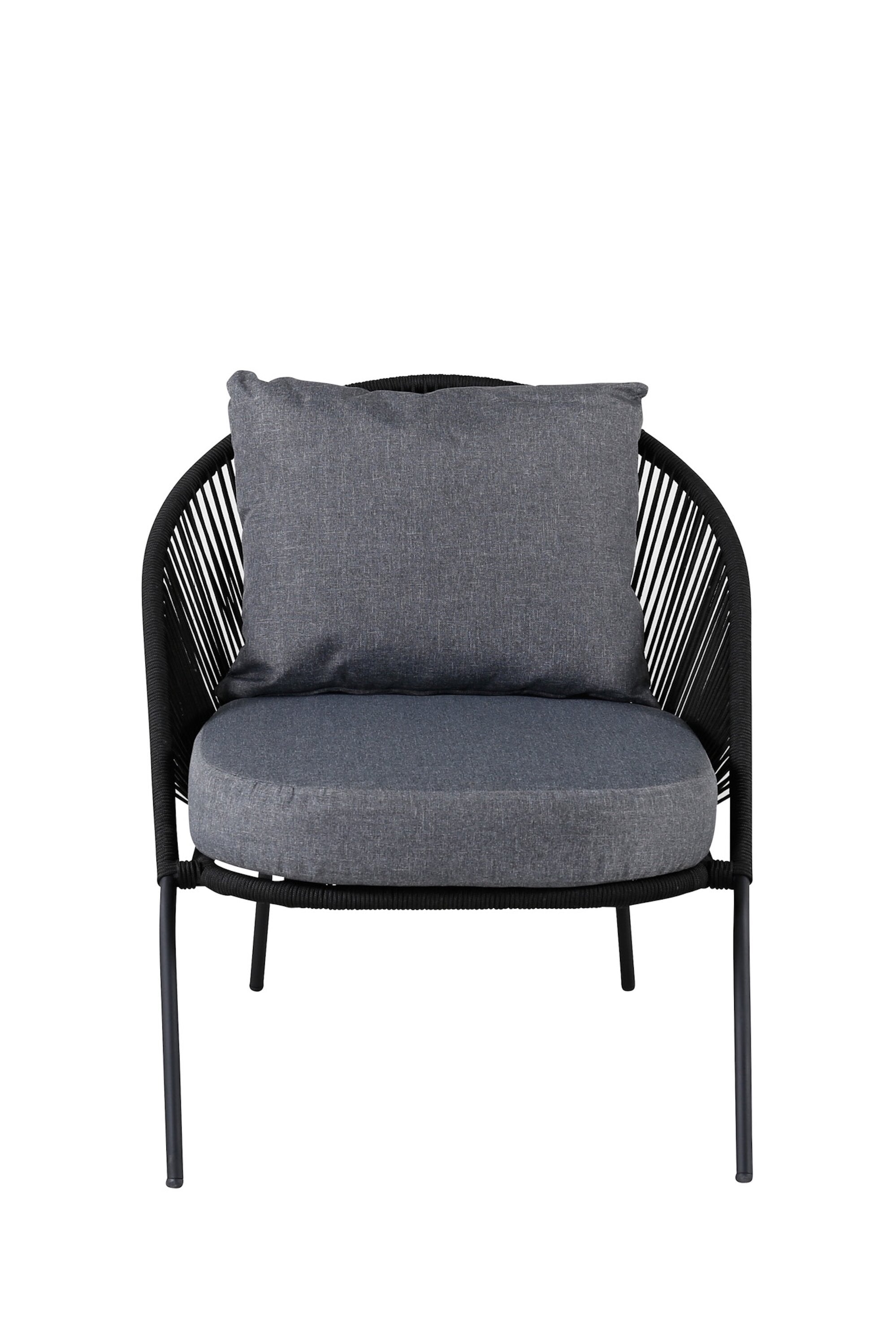 Lindos Sessel in Schwarz präsentiert im Onlineshop von KAQTU Design AG. Outdoor-Sessel ist von Venture Home