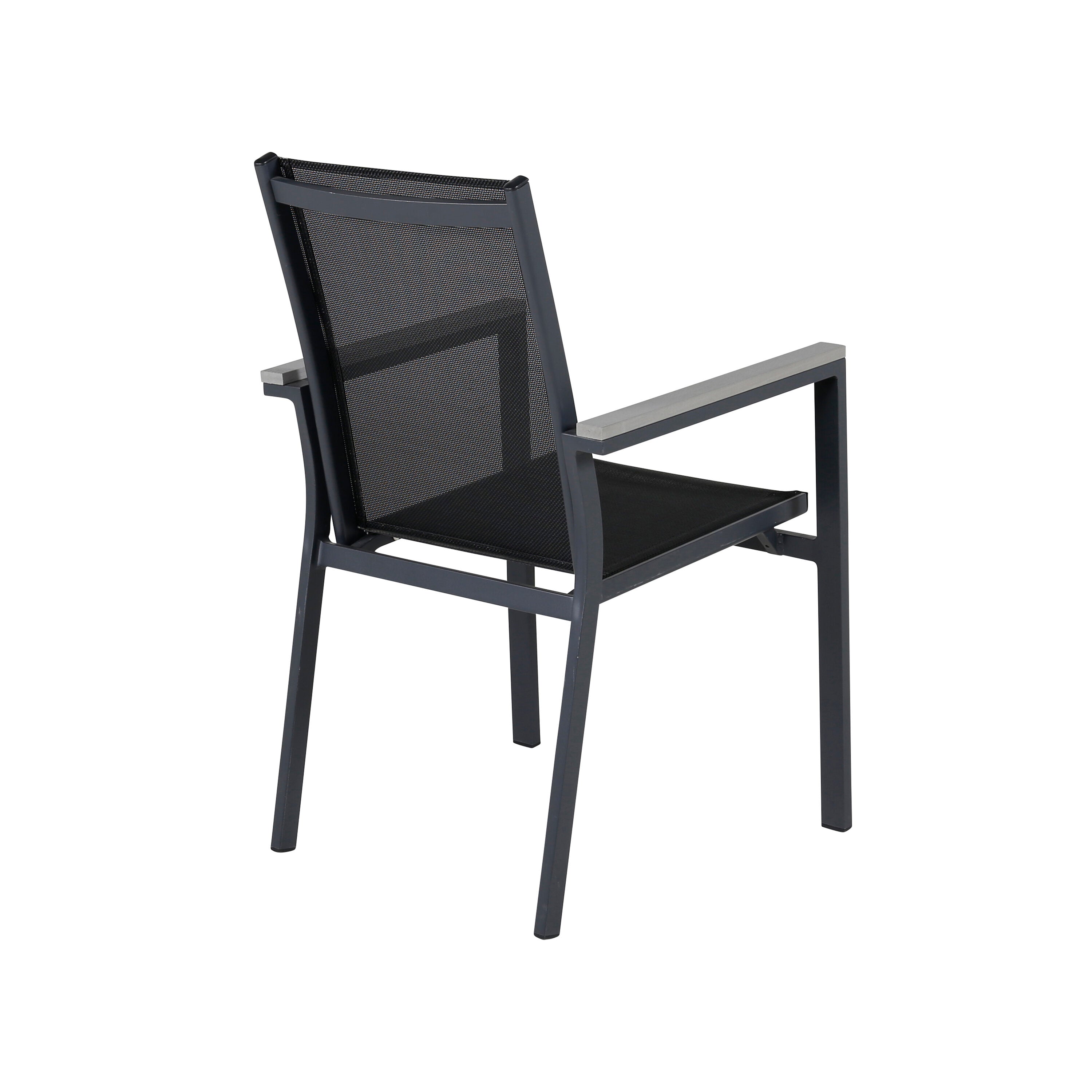 Parma Gartenstuhl in Schwarz präsentiert im Onlineshop von KAQTU Design AG. Gartenstuhl mit Armlehnen ist von Venture Home