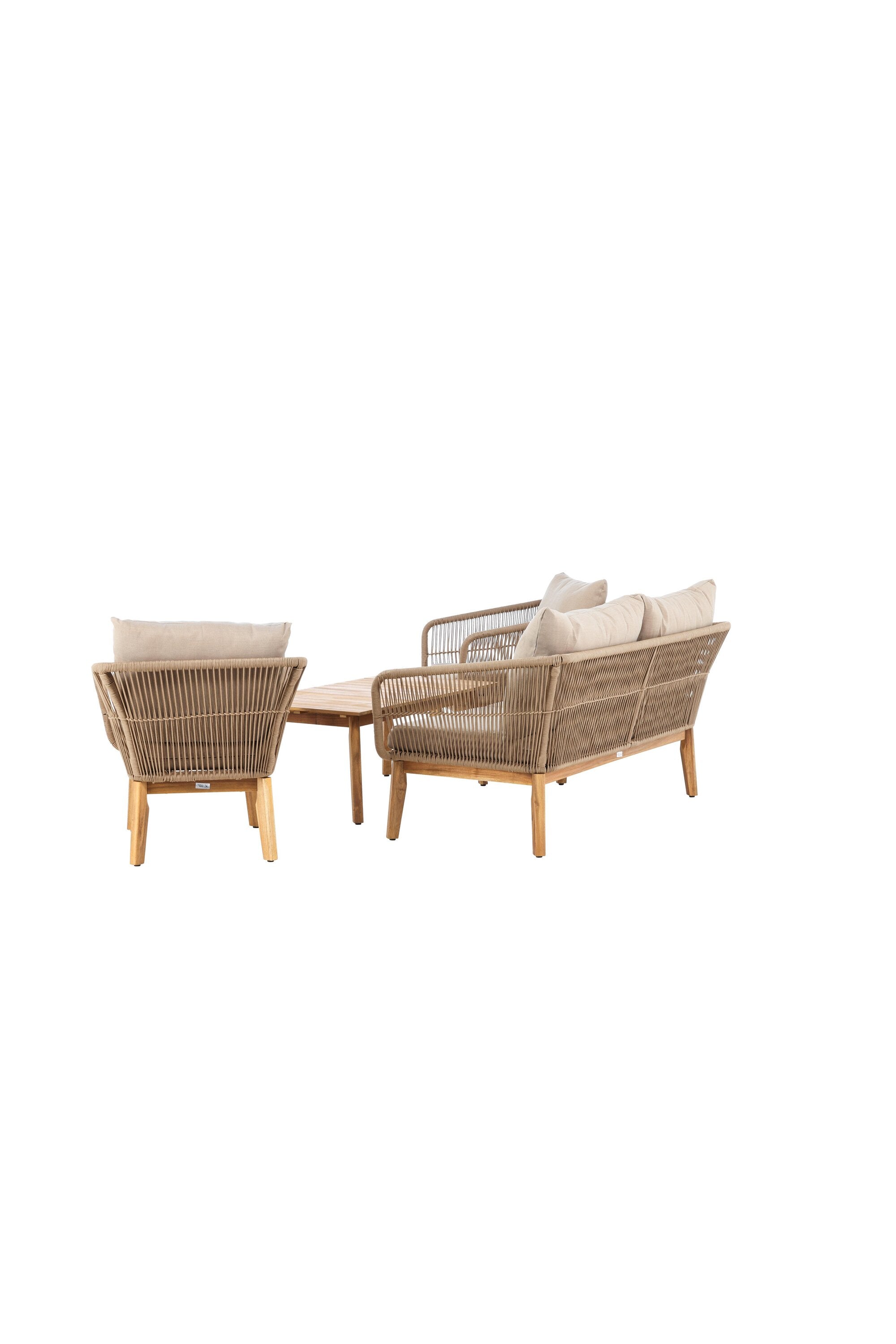 Chania Sofa Outdoorset 110cm in Latte präsentiert im Onlineshop von KAQTU Design AG. Loungeset ist von Venture Home