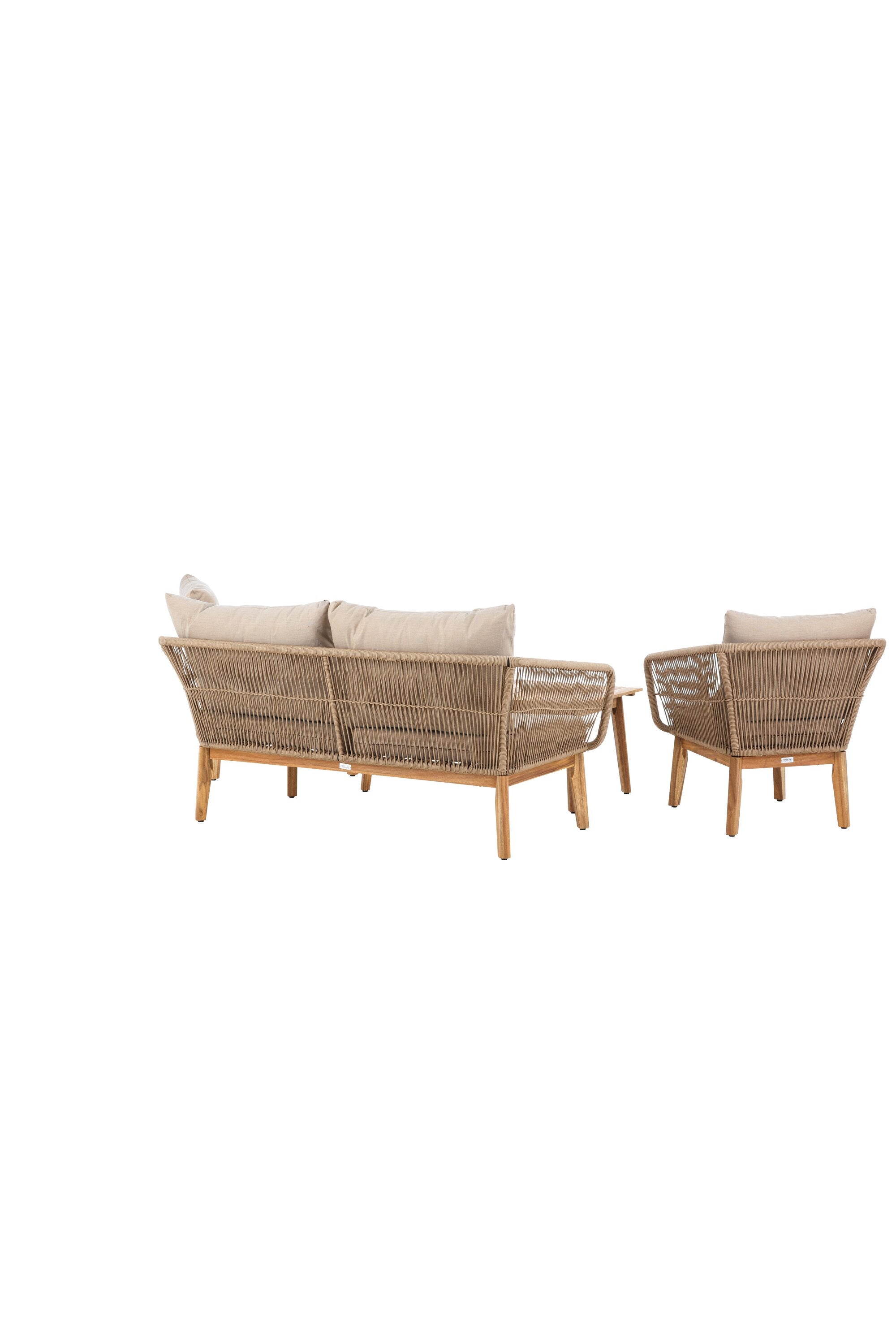 Chania Sofa Outdoorset 110cm in Latte präsentiert im Onlineshop von KAQTU Design AG. Loungeset ist von Venture Home