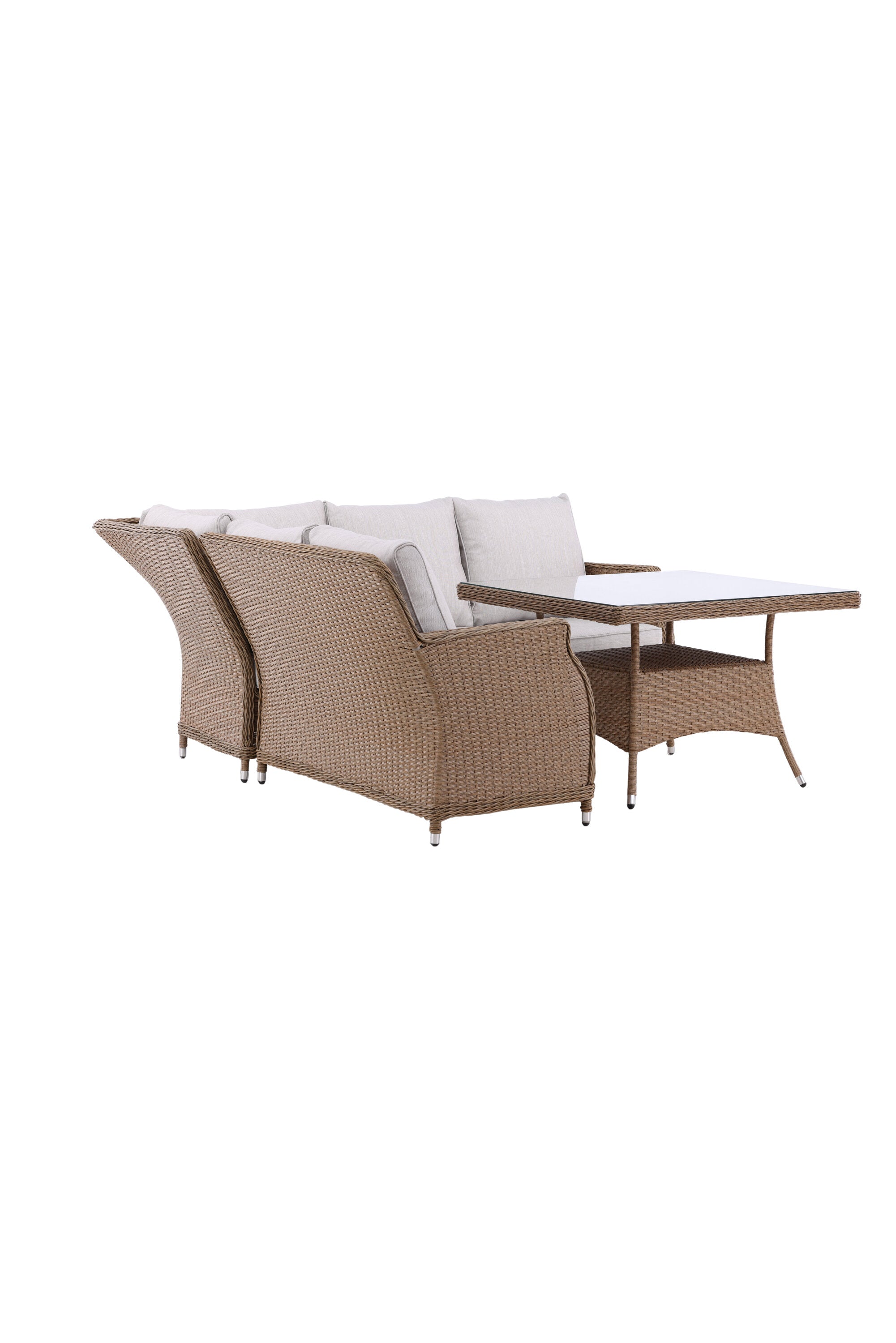 Vikelund Ecksofa Outdoorset 100cm in Natur präsentiert im Onlineshop von KAQTU Design AG. Loungeset ist von Venture Home