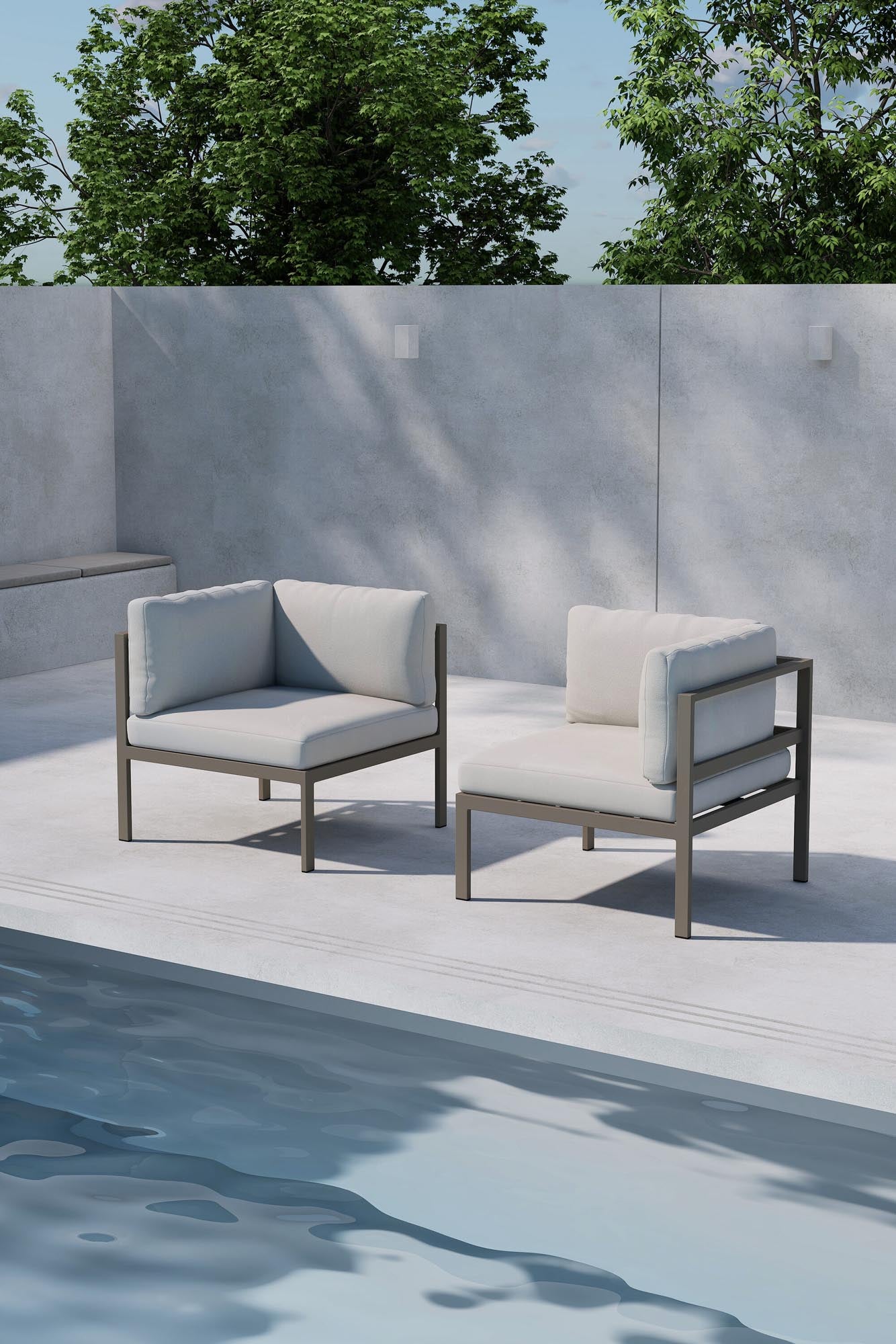 Braunes Copacabana Sofa Corner mit modernem Design, ideal für stilvolle Lounge-Bereiche.
