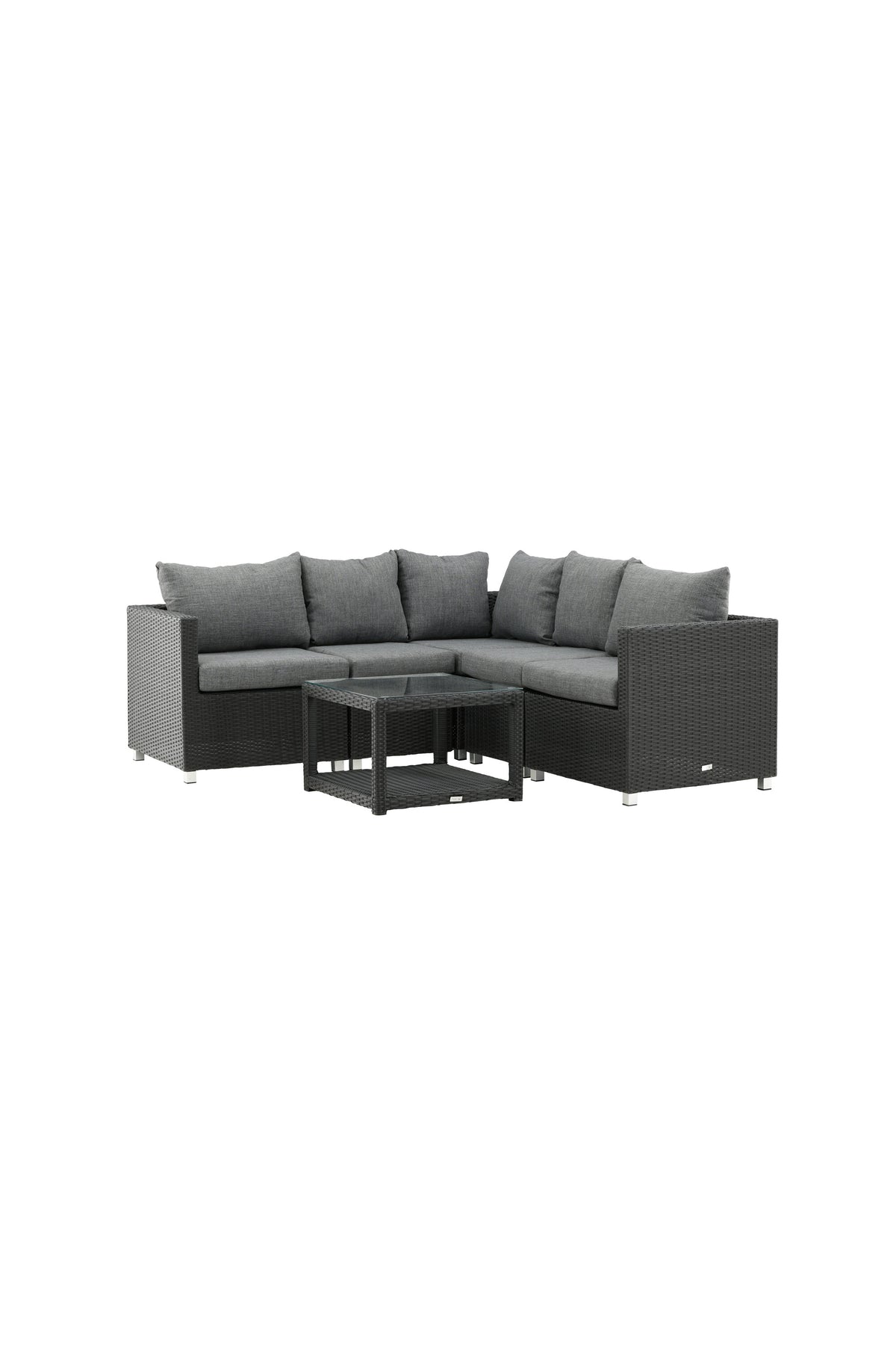 Vamos Ecksofa Outdoorset 65cm in Schwarz präsentiert im Onlineshop von KAQTU Design AG. Loungeset ist von Venture Home
