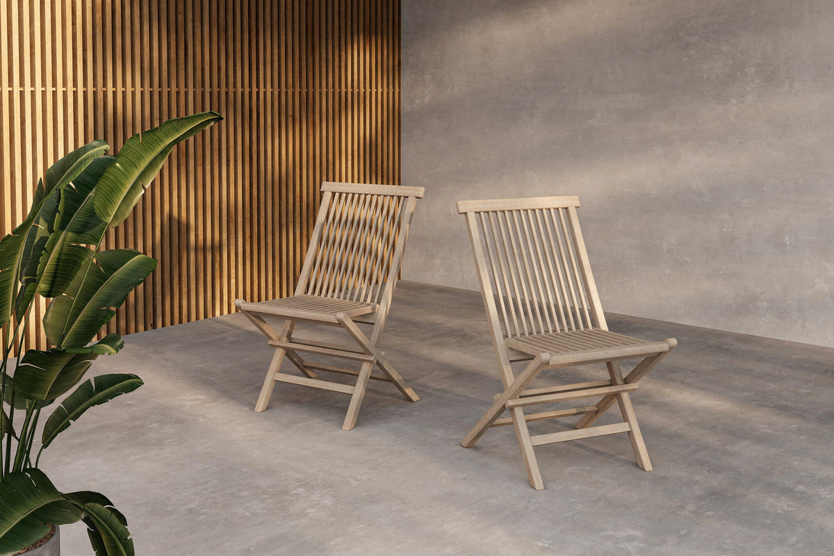 Kenya Gartenstuhl in Whitewash präsentiert im Onlineshop von KAQTU Design AG. Gartenstuhl ist von Venture Home