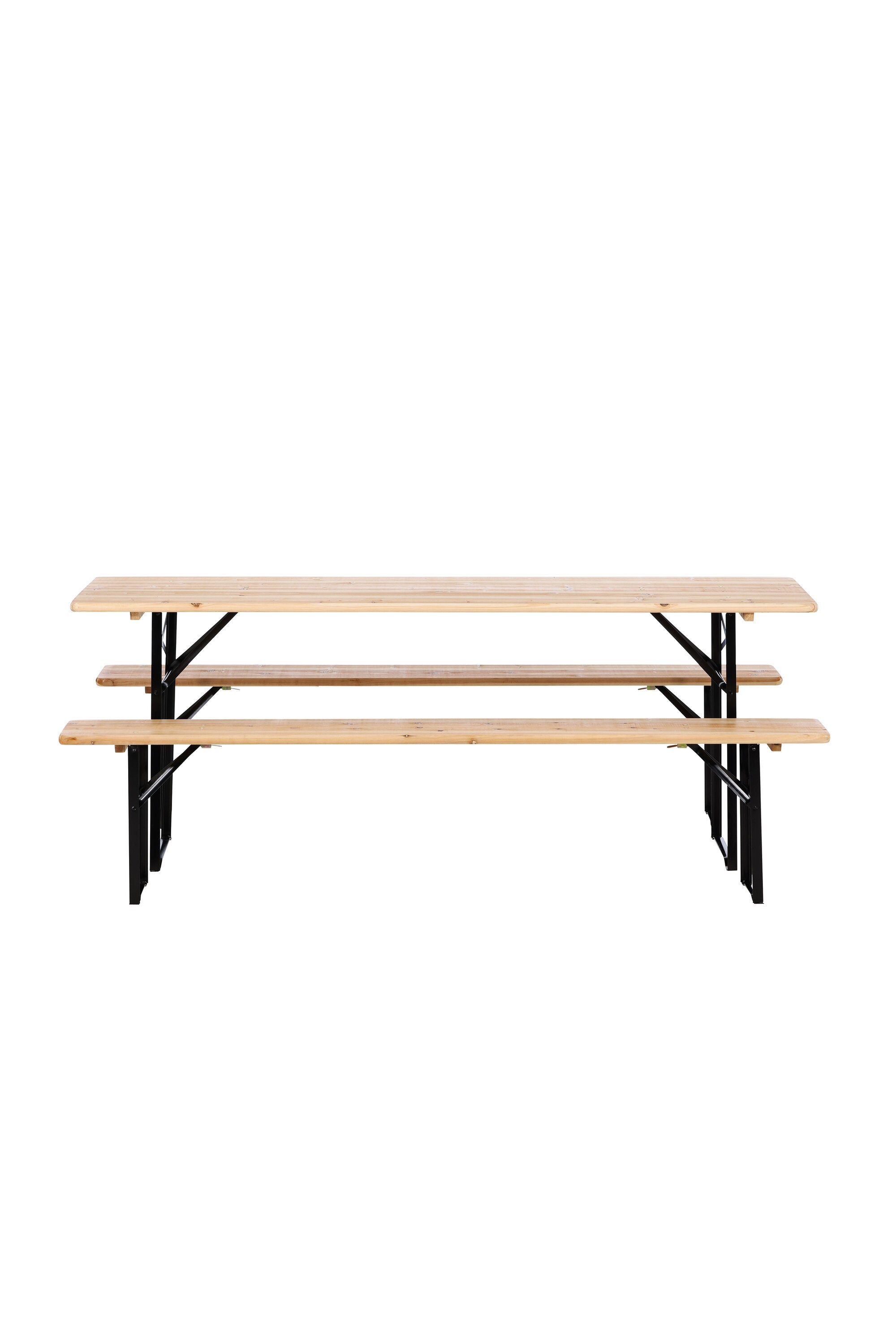 Guniess Outdoor-Tischset 200cm/2St. in Natur präsentiert im Onlineshop von KAQTU Design AG. Gartentischset ist von Venture Home