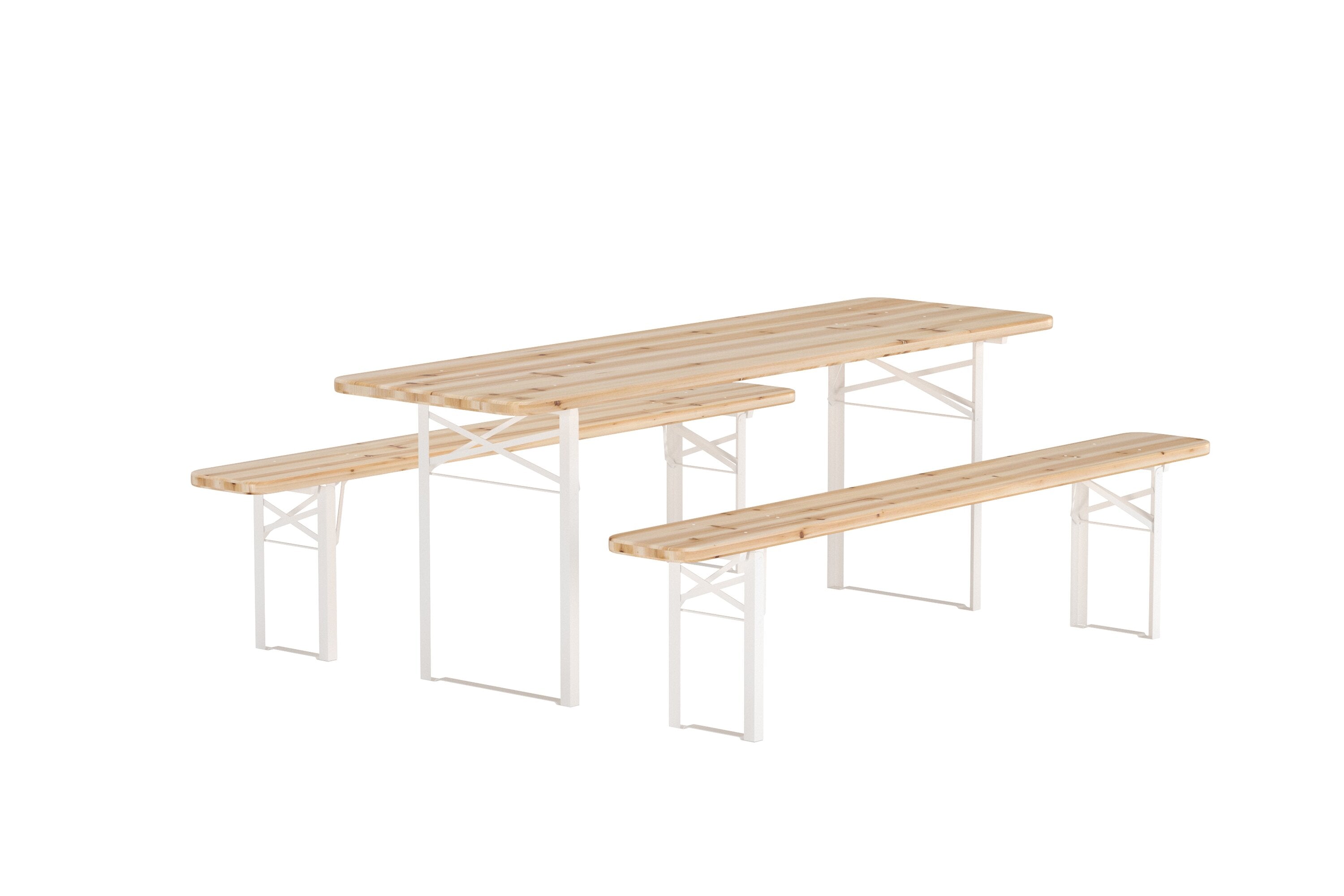 Guiness Gartentischset in Natur präsentiert im Onlineshop von KAQTU Design AG. Gartentischset ist von Venture Home