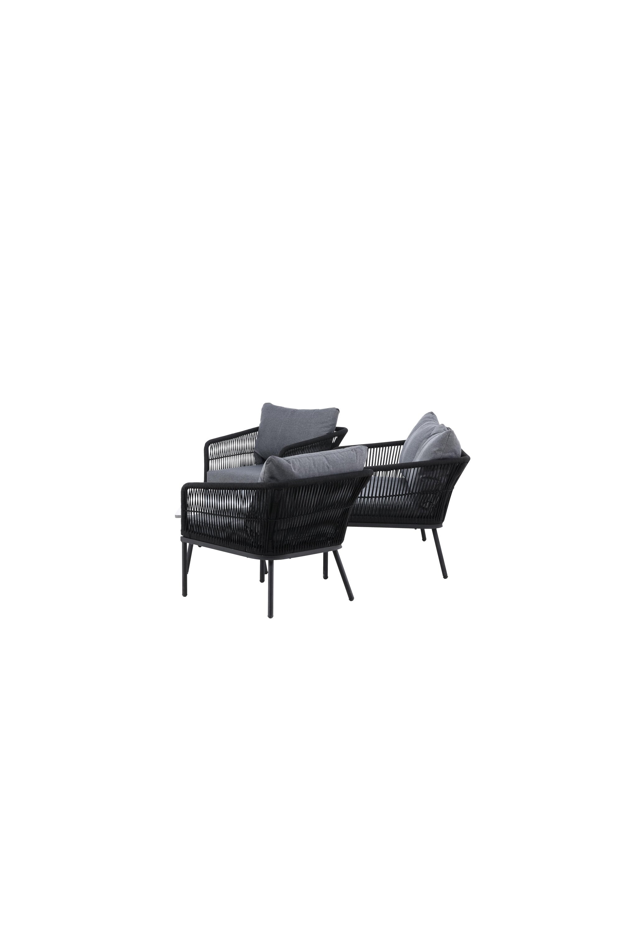 Wunderschöne Sofagarnitur in Grau präsentiert im Onlineshop von KAQTU Design AG. Loungeset ist von Venture Home