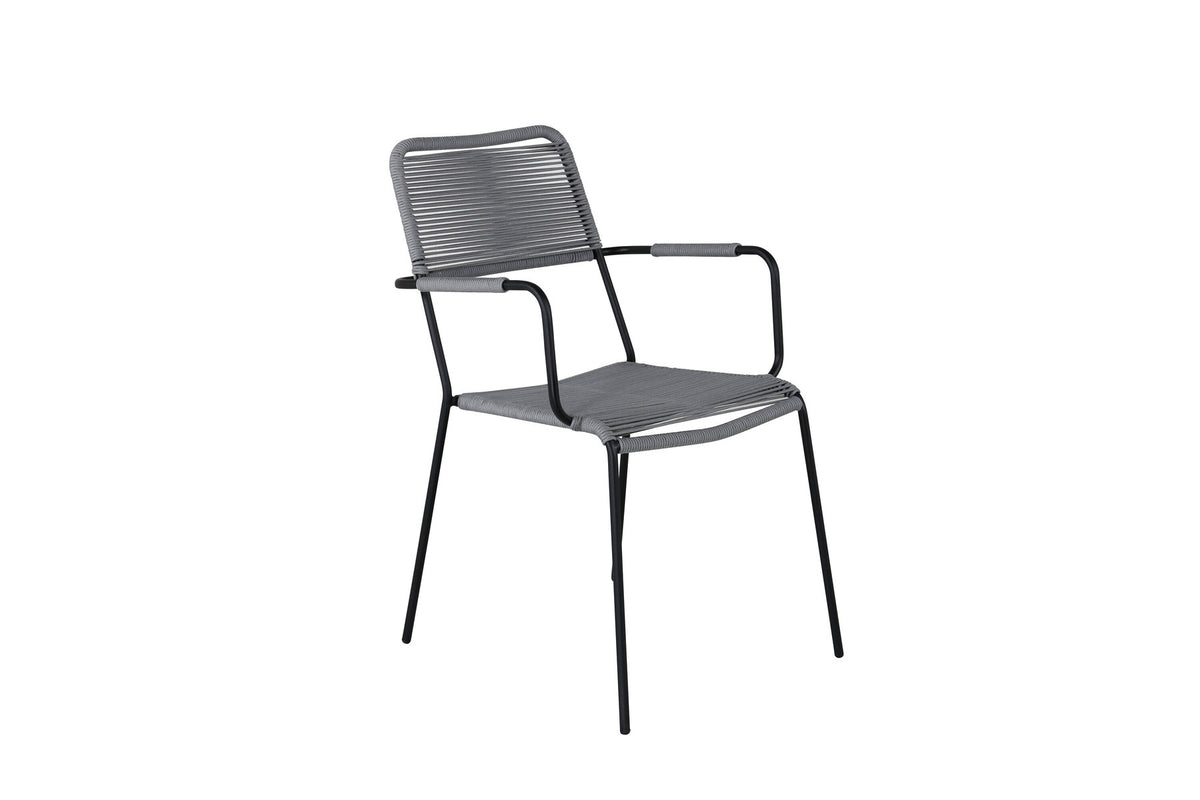 Lindos Gartenstuhl in Grau präsentiert im Onlineshop von KAQTU Design AG. Gartenstuhl ist von Venture Home