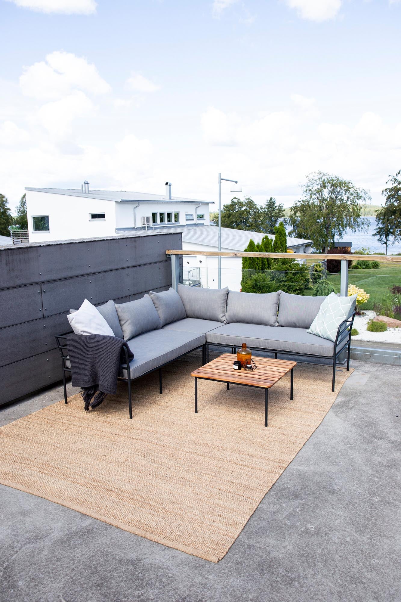 Penh Ecksofa Outdoorset 65cm in Grau präsentiert im Onlineshop von KAQTU Design AG. Loungeset ist von Venture Home