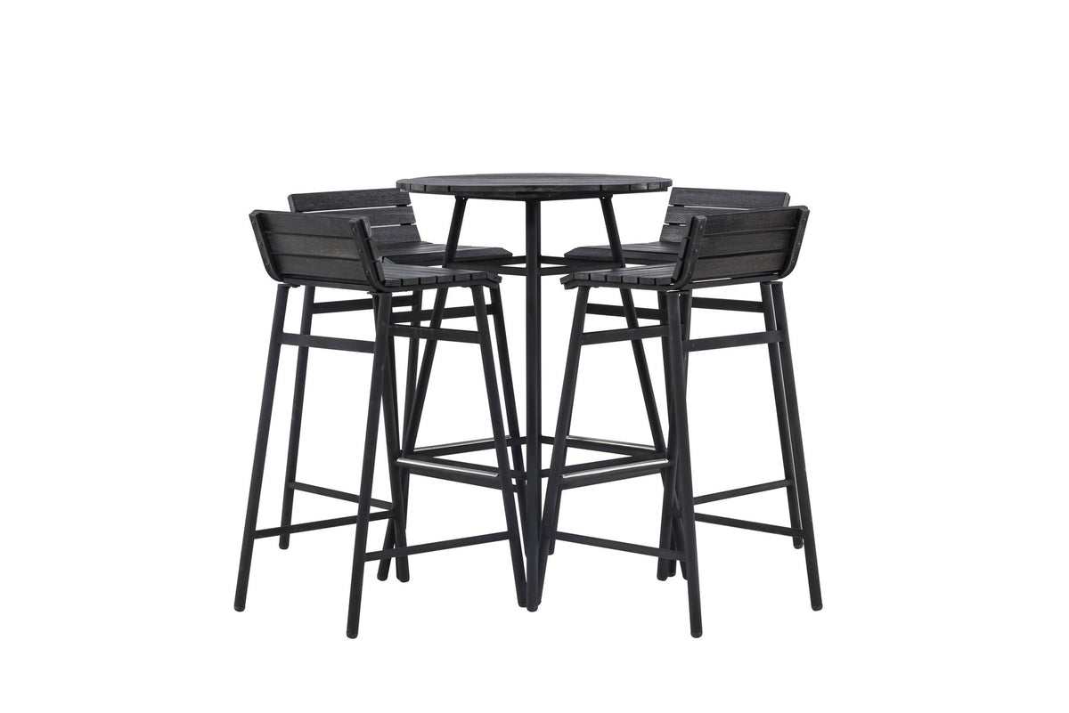 Mexico Bar Set in Schwarz Schwarz präsentiert im Onlineshop von KAQTU Design AG. Loungeset ist von Venture Home