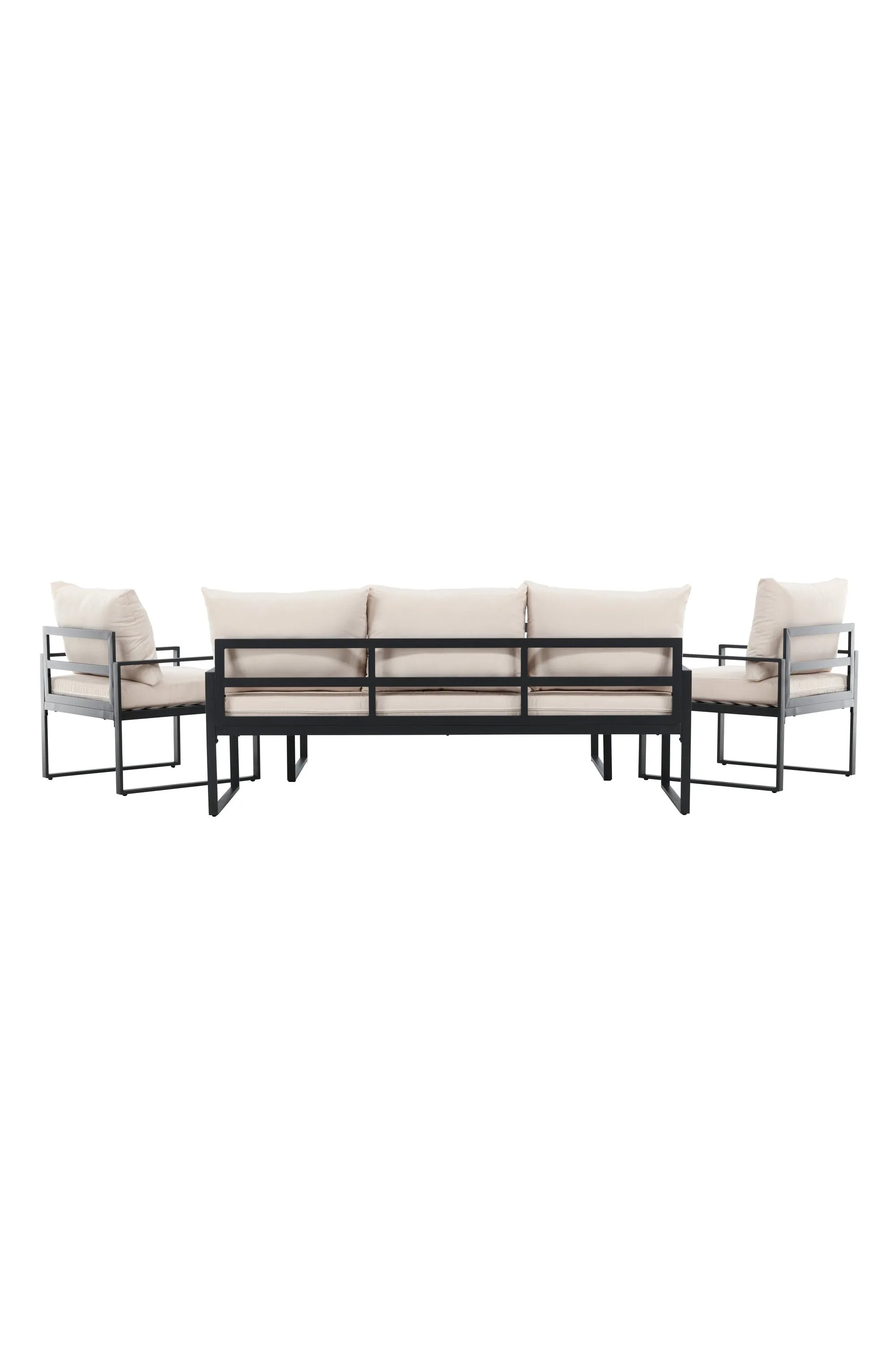 Catania Sofa Set in Beige/Schwarz präsentiert im Onlineshop von KAQTU Design AG. Loungeset ist von Venture Home