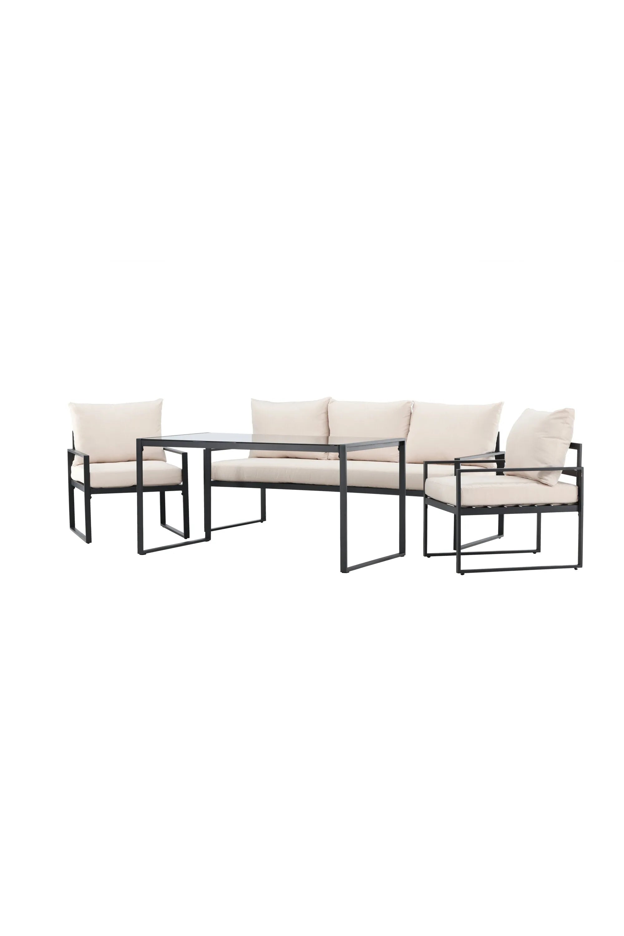 Das Catania Sofa Set von Venture Home kombiniert modernes Design mit Komfort, ideal für elegante Außenbereiche.