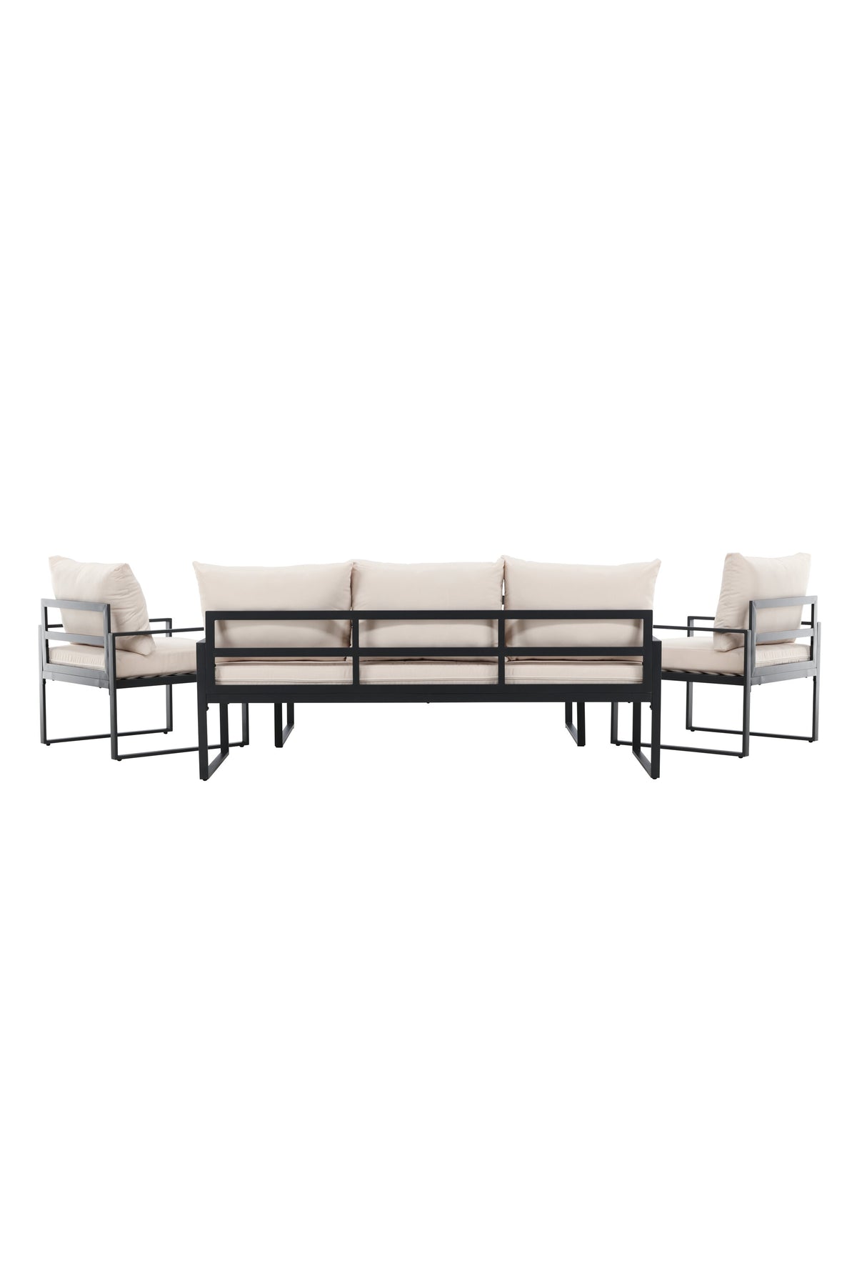Catania Sofa Set in Beige/Schwarz präsentiert im Onlineshop von KAQTU Design AG. Loungeset ist von Venture Home