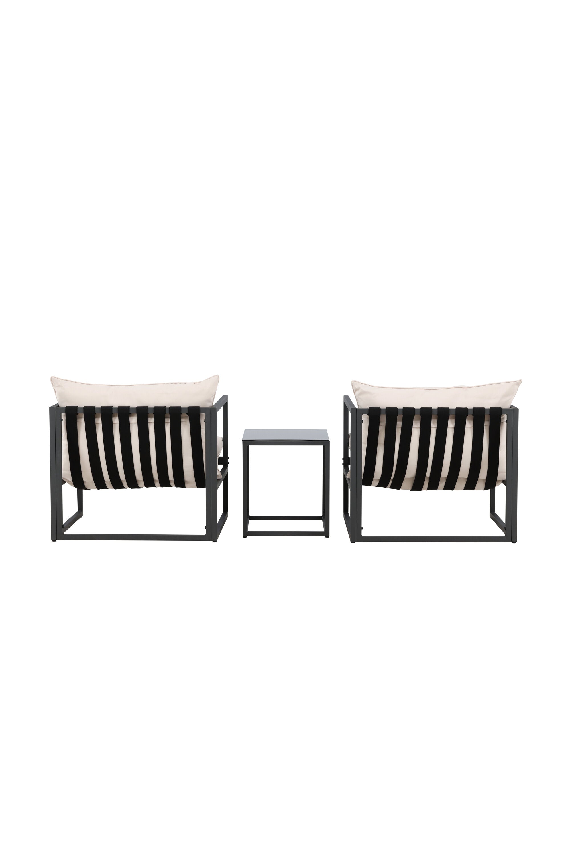 Messina Lounge Set in Schwarz präsentiert im Onlineshop von KAQTU Design AG. Loungeset ist von Venture Home