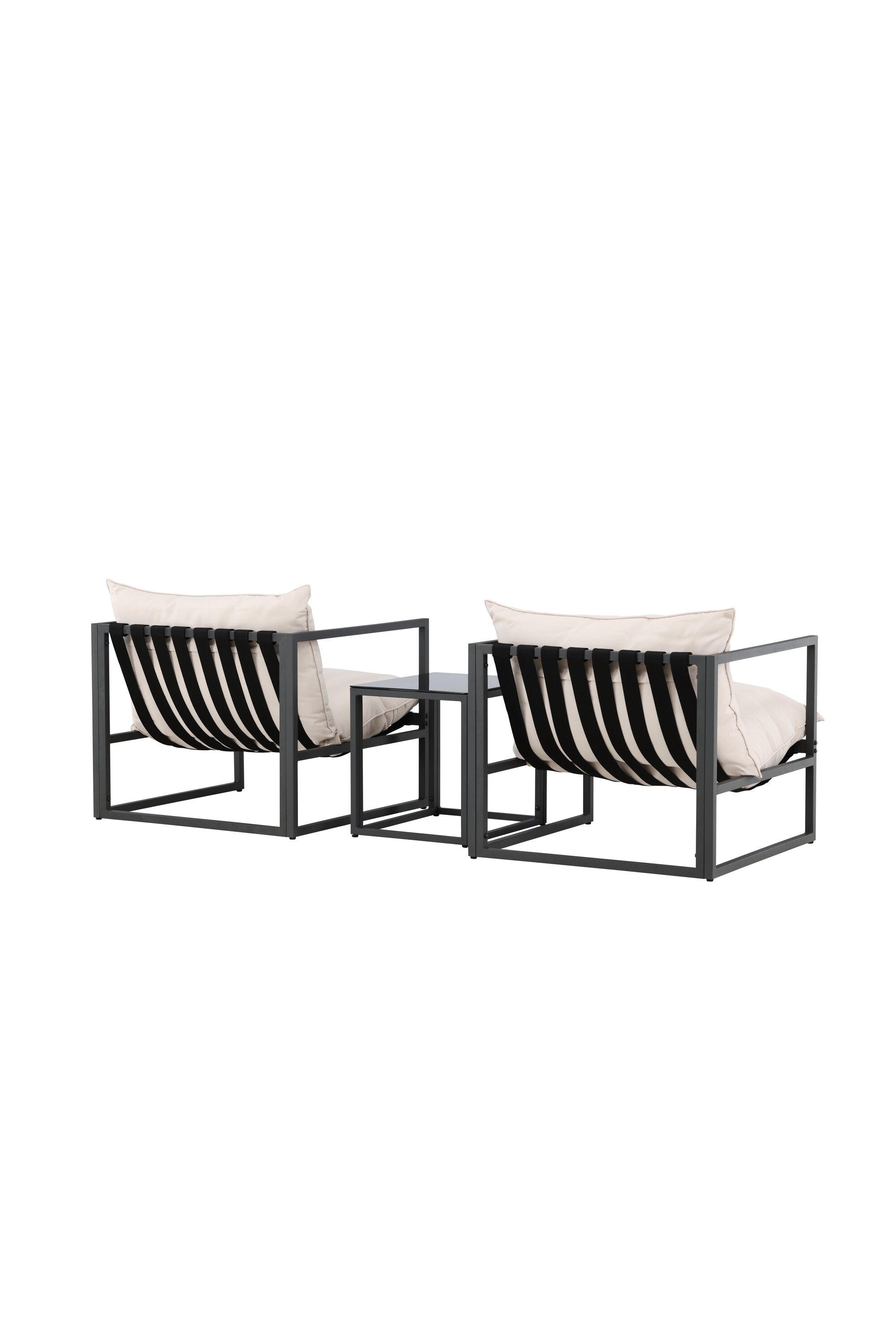 Messina Lounge Set in Schwarz präsentiert im Onlineshop von KAQTU Design AG. Loungeset ist von Venture Home