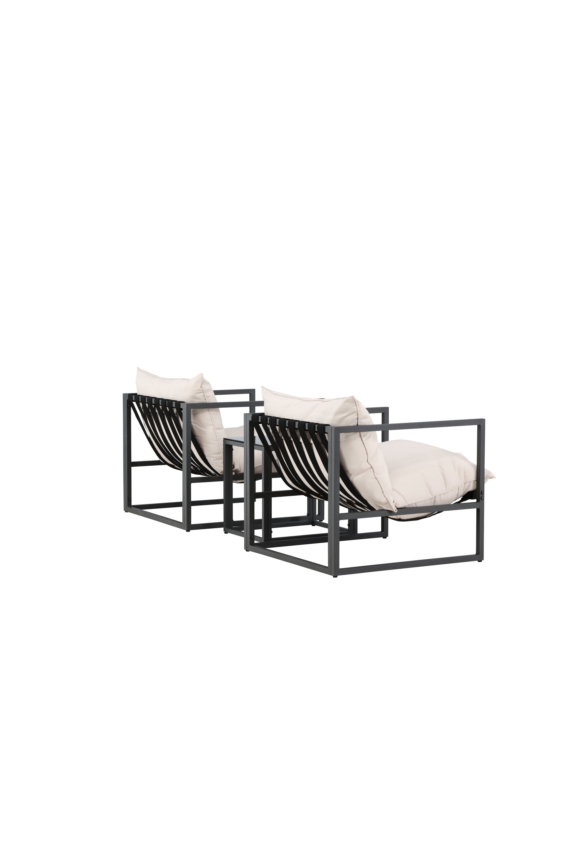 Messina Lounge Set in Schwarz präsentiert im Onlineshop von KAQTU Design AG. Loungeset ist von Venture Home