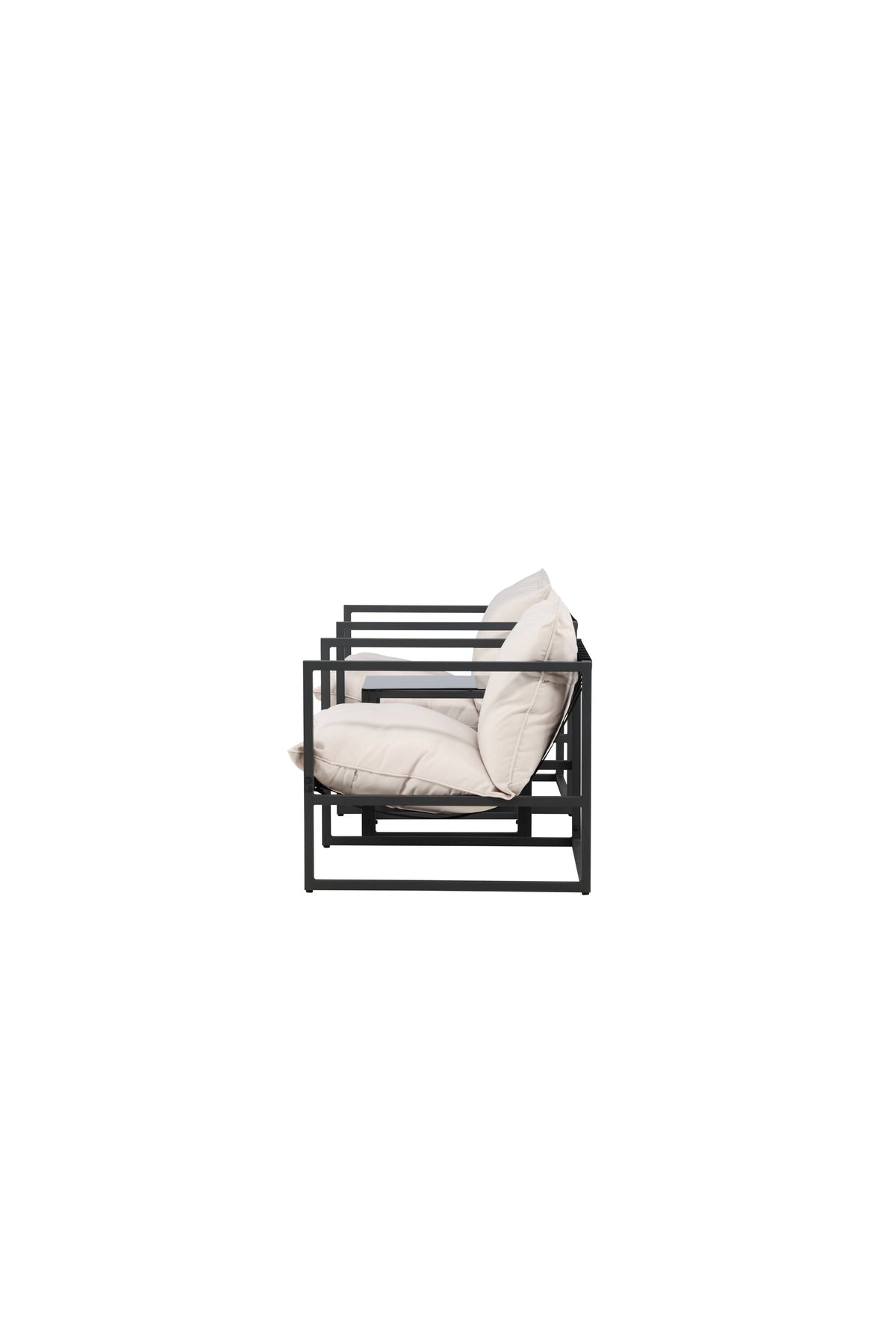 Messina Lounge Set in Schwarz präsentiert im Onlineshop von KAQTU Design AG. Loungeset ist von Venture Home