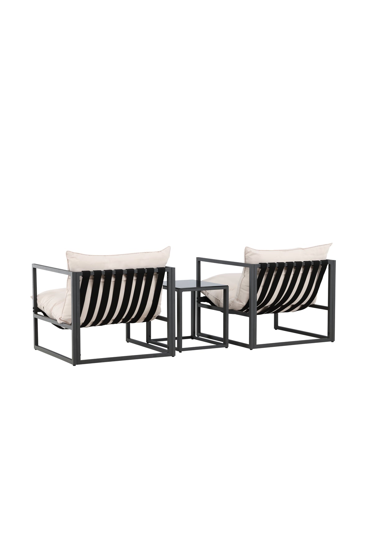 Messina Lounge Set in Schwarz präsentiert im Onlineshop von KAQTU Design AG. Loungeset ist von Venture Home