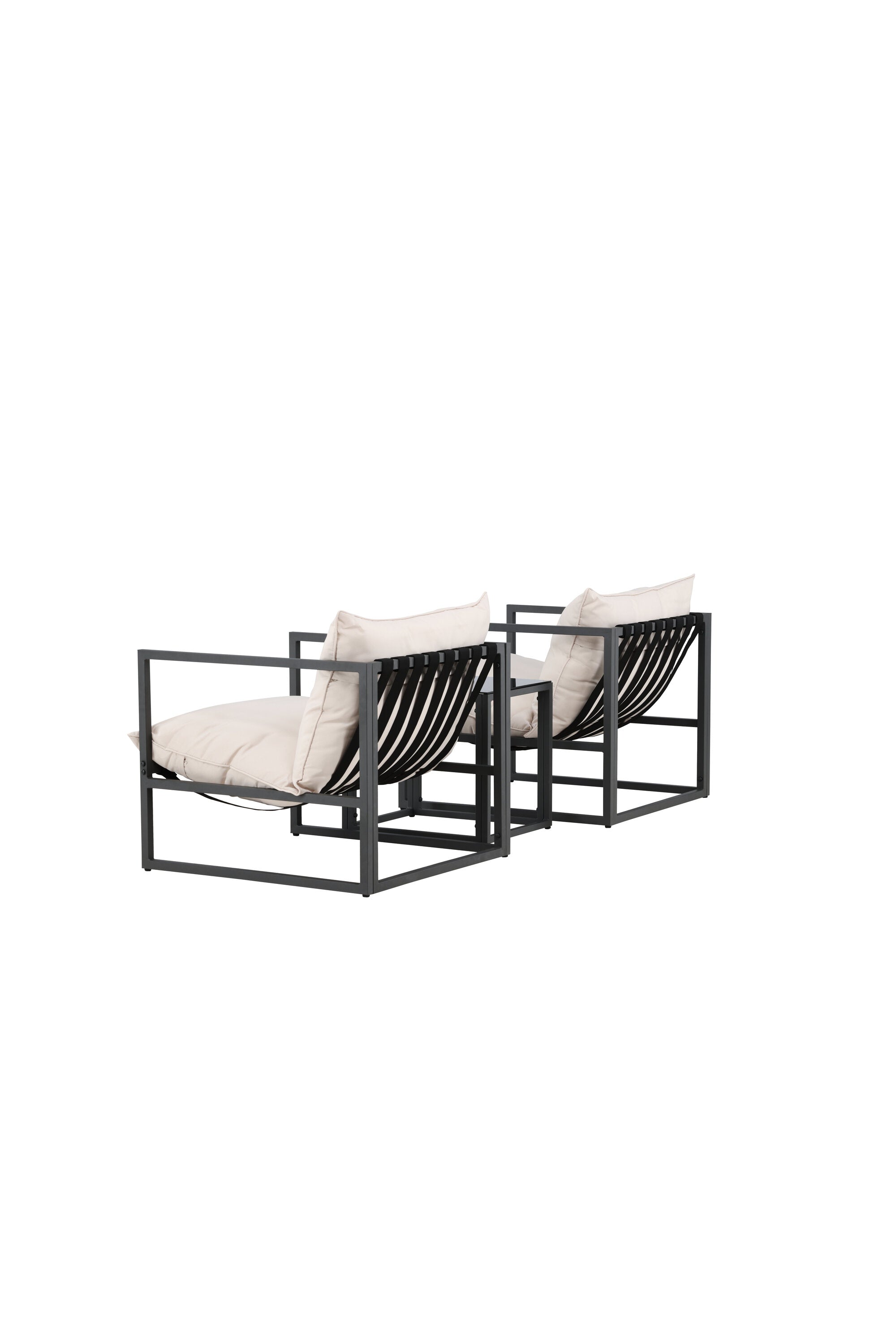 Messina Lounge Set in Schwarz präsentiert im Onlineshop von KAQTU Design AG. Loungeset ist von Venture Home