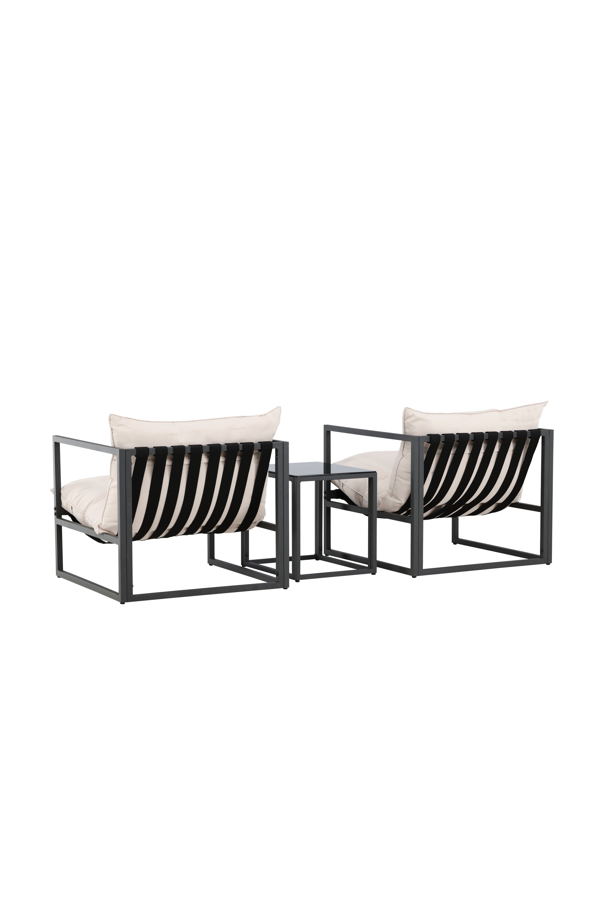 Messina Lounge Set in Schwarz präsentiert im Onlineshop von KAQTU Design AG. Loungeset ist von Venture Home