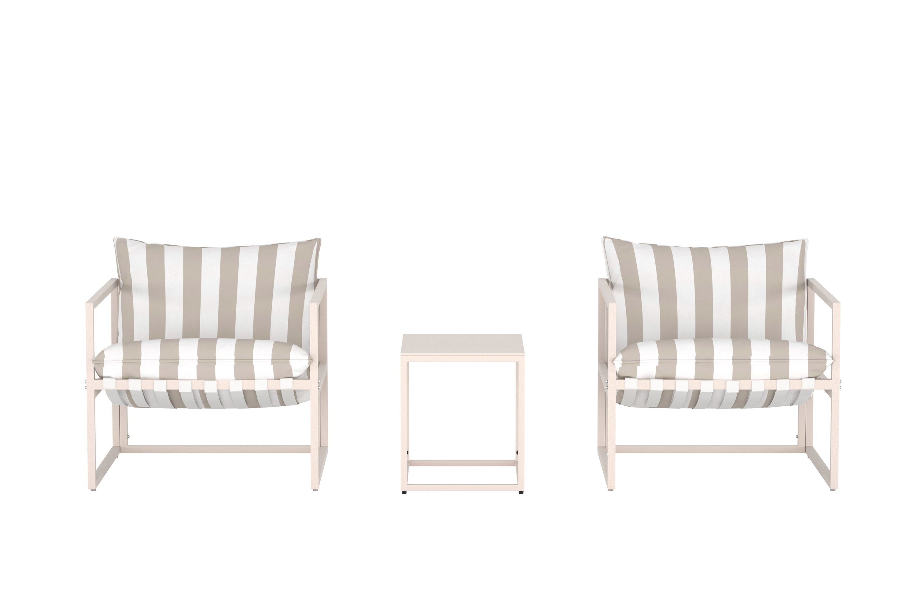 Elegantes Messina Lounge Set von Venture Home in Beige, perfekt für gemütliche Stunden im Garten oder auf der Terrasse.