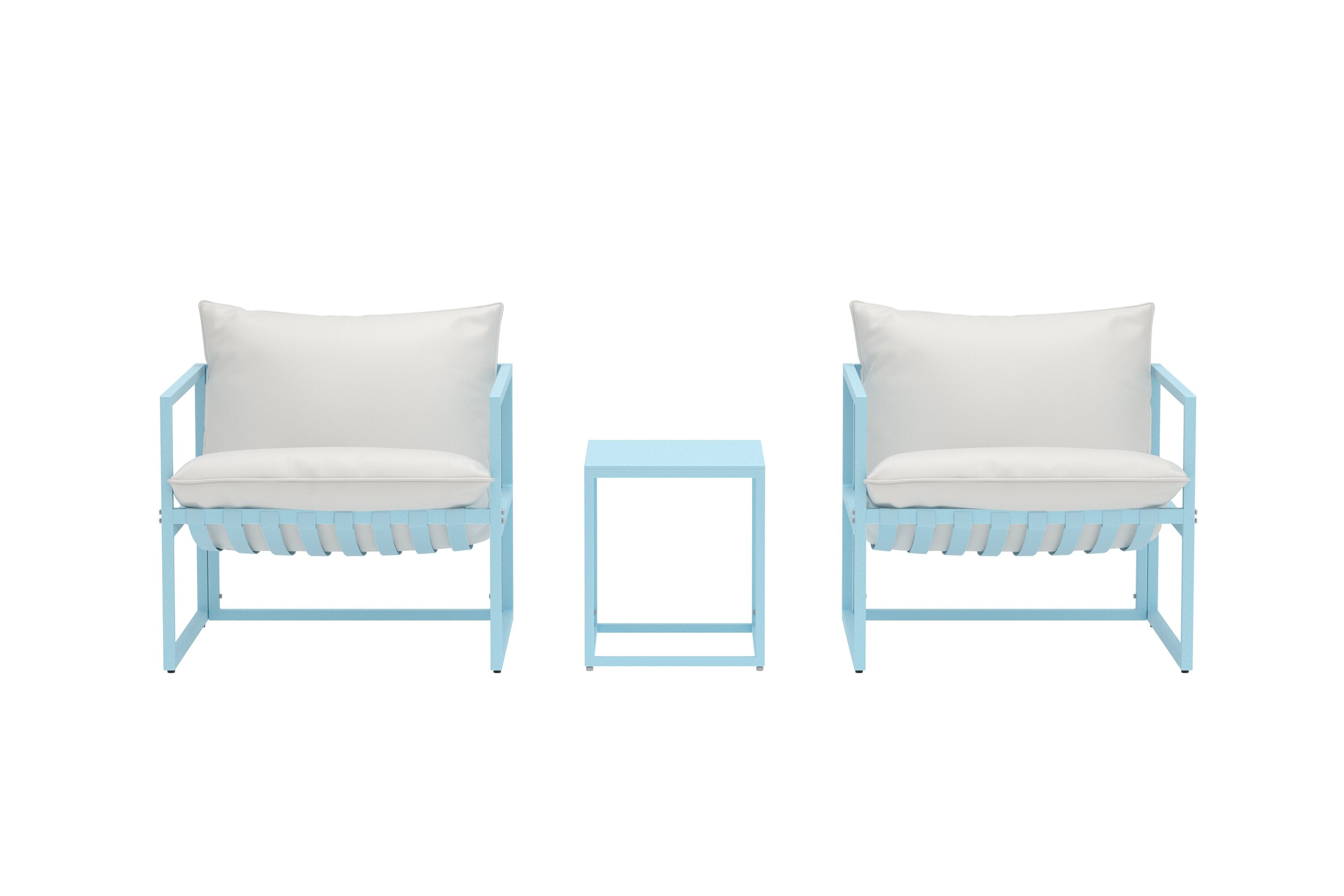 Messina Lounge Set in Helles Blau präsentiert im Onlineshop von KAQTU Design AG. Loungeset ist von Venture Home