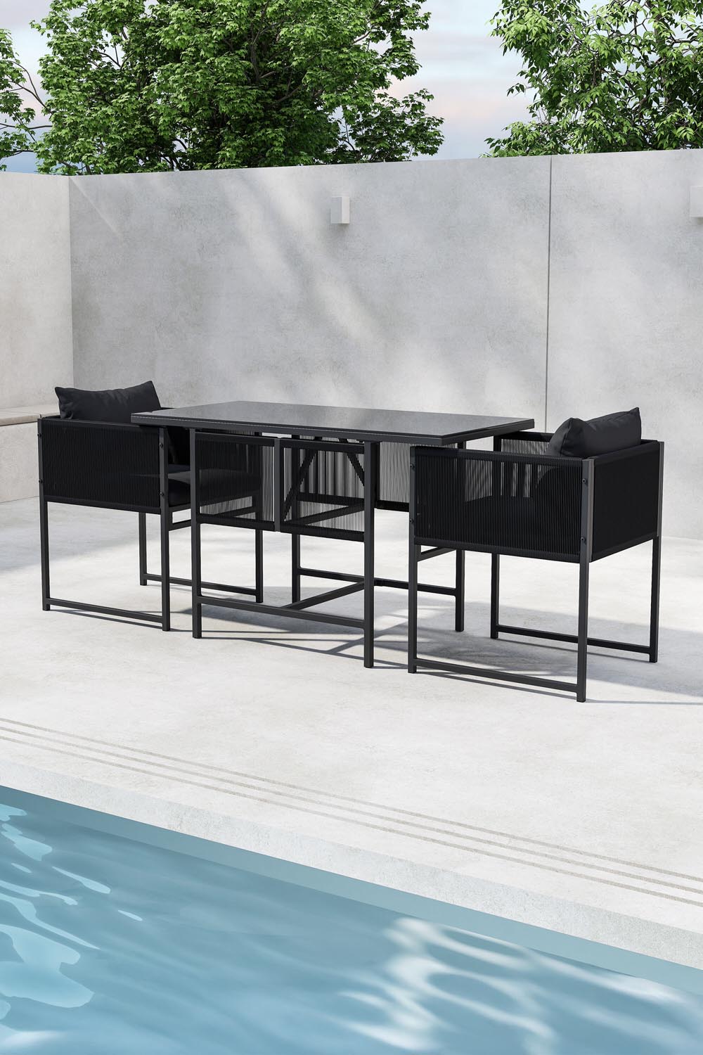 Noto Café-Set in  präsentiert im Onlineshop von KAQTU Design AG. Gartentischset ist von Venture Home
