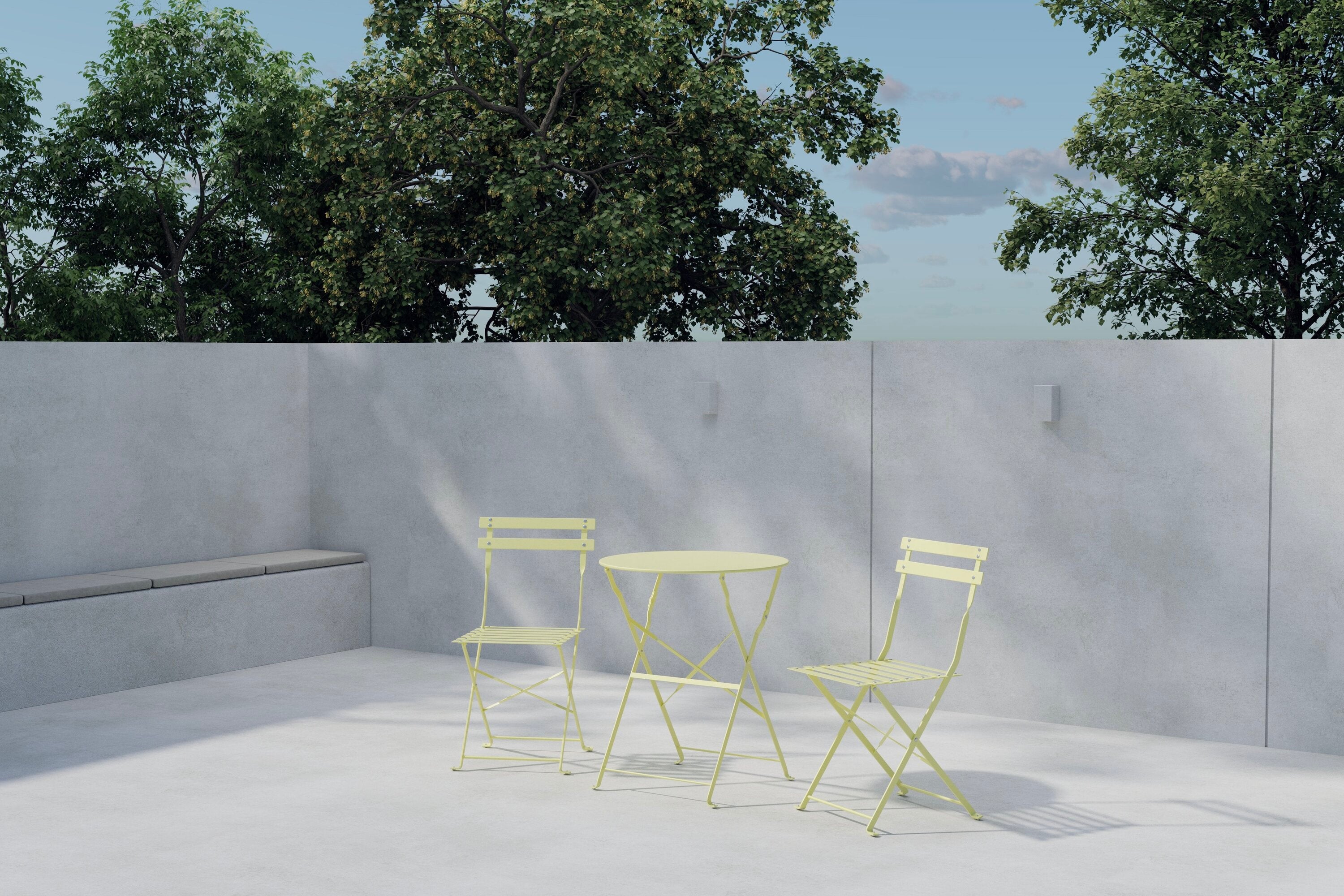 Tao Cafe Set in Hellgelb präsentiert im Onlineshop von KAQTU Design AG. Loungeset ist von Venture Home