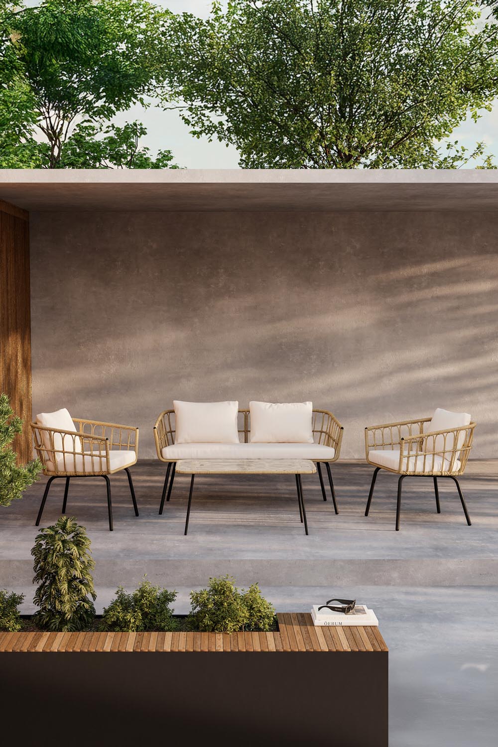 Ortigia Lounge Set in  präsentiert im Onlineshop von KAQTU Design AG. Loungeset ist von Venture Home