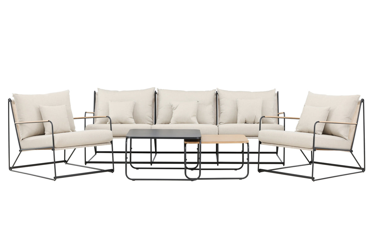 Palazzo Sofa Set in Beige/Schwarz präsentiert im Onlineshop von KAQTU Design AG. Loungeset ist von Venture Home