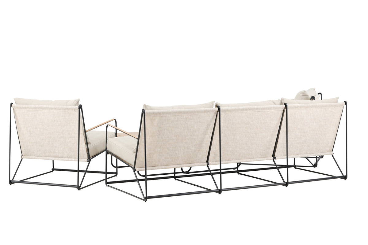 Palazzo Sofa Set in Beige/Schwarz präsentiert im Onlineshop von KAQTU Design AG. Loungeset ist von Venture Home