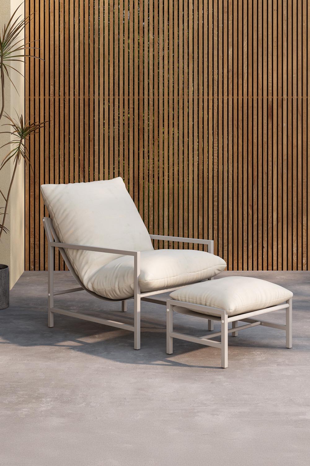 Corso Loungesessel in Beige präsentiert im Onlineshop von KAQTU Design AG. Outdoor-Sessel ist von Venture Home