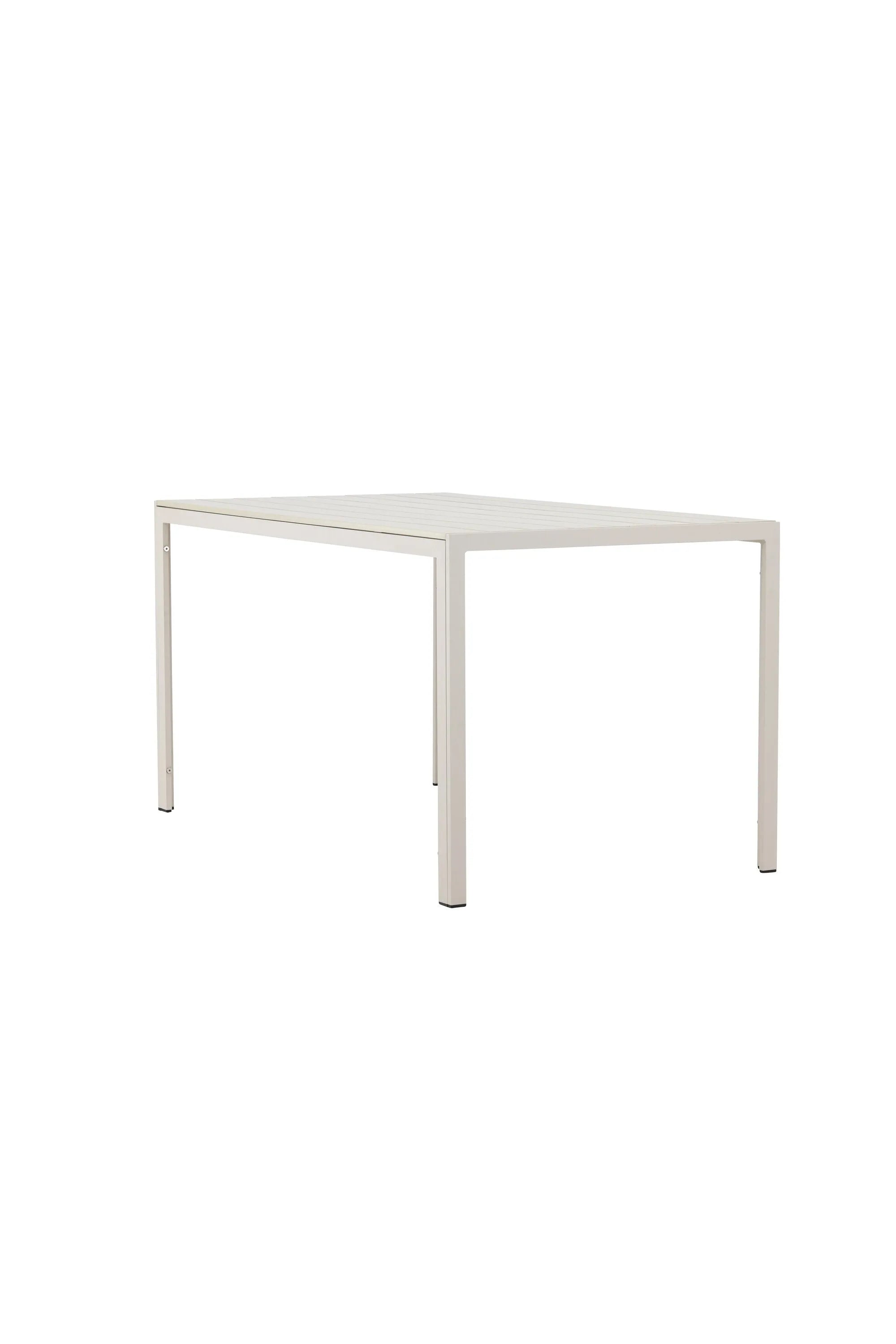 Der rechteckige Mirko Gartentisch von Venture Home kombiniert modernes Design mit praktischer Funktionalität für Ihren Außenbereich.