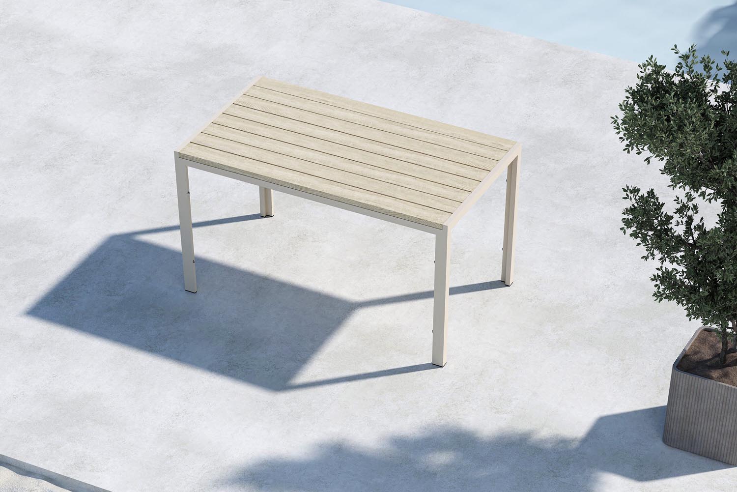 Mirko rectangular garden table