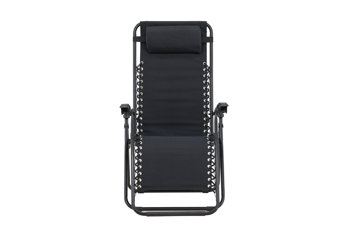 Vulcano Sonnenlounge in Black präsentiert im Onlineshop von KAQTU Design AG. Liegestuhl ist von Venture Home