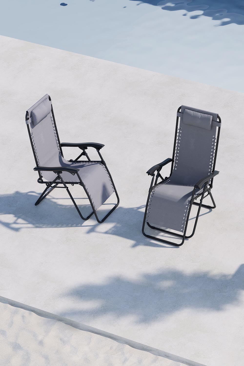 Vulcano Sonnenlounge in Grey präsentiert im Onlineshop von KAQTU Design AG. Liegestuhl ist von Venture Home