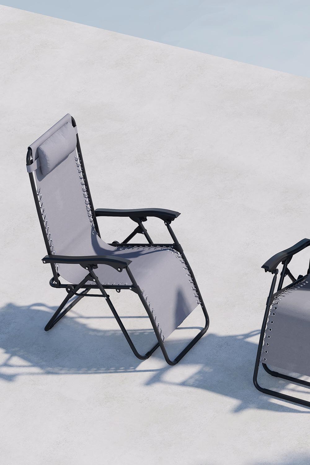 Vulcano Sonnenlounge in Grey präsentiert im Onlineshop von KAQTU Design AG. Liegestuhl ist von Venture Home