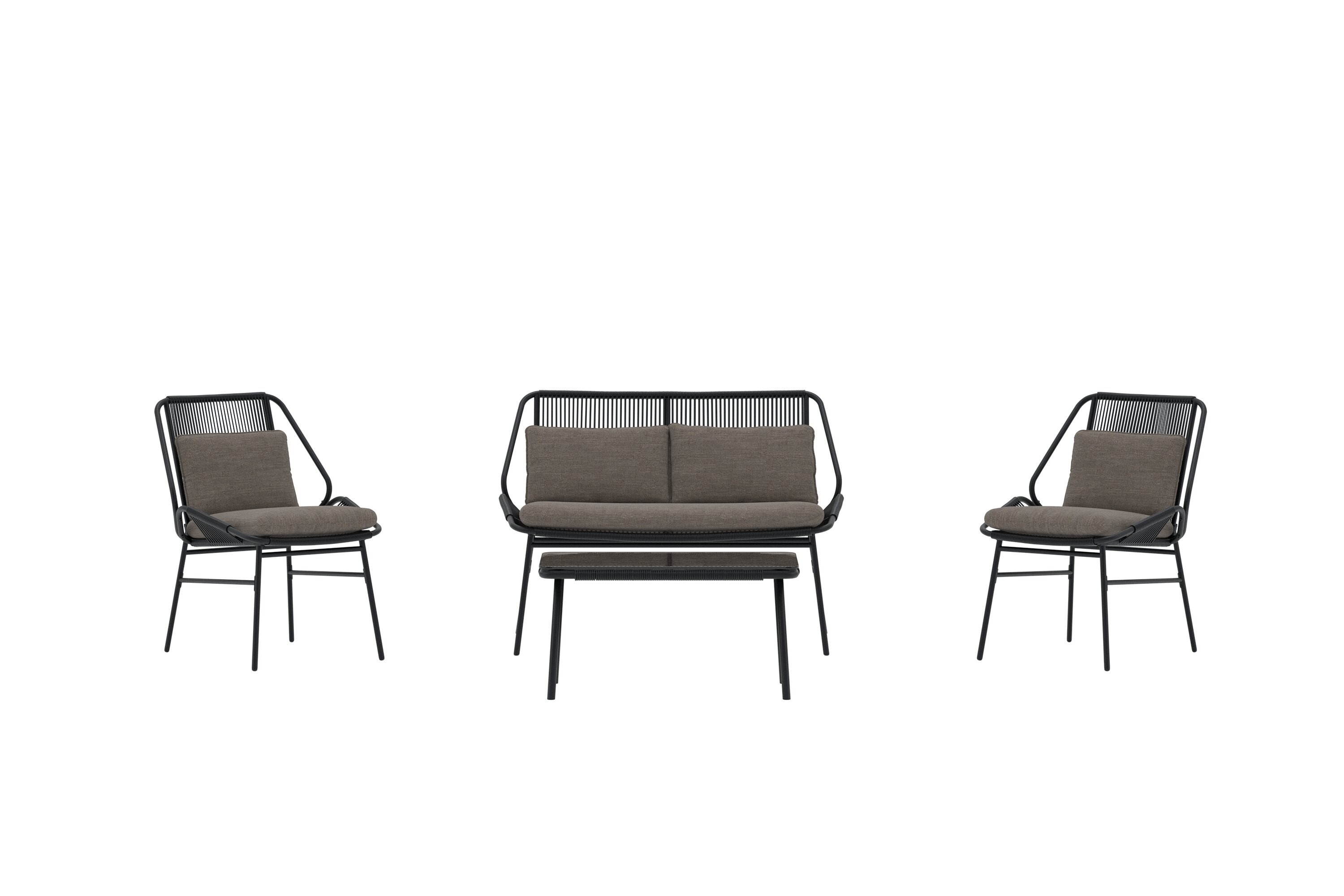 Zakynthos Sofa Set in Braun präsentiert im Onlineshop von KAQTU Design AG. Loungeset ist von Venture Home