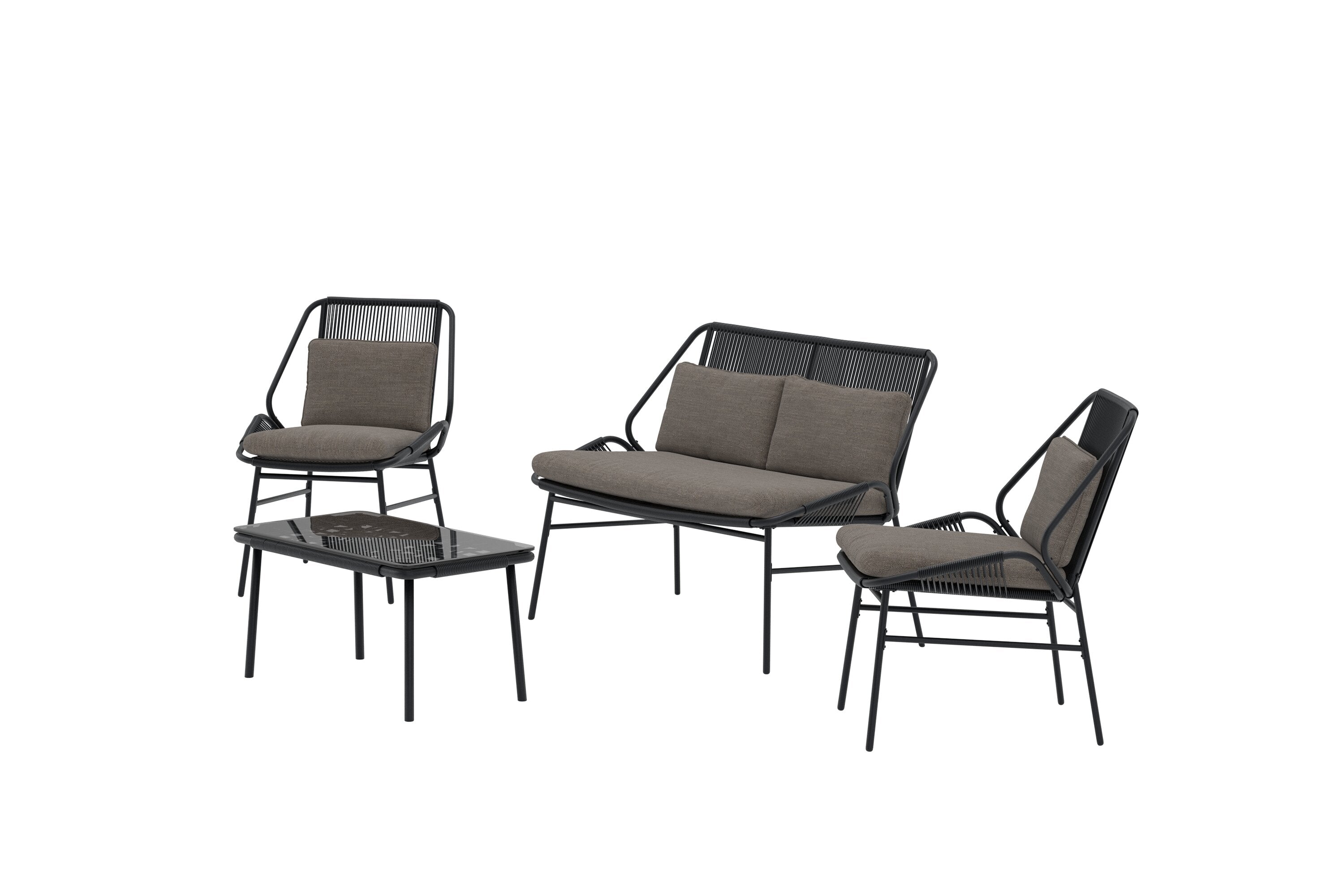 Zakynthos Sofa Set in Braun präsentiert im Onlineshop von KAQTU Design AG. Loungeset ist von Venture Home