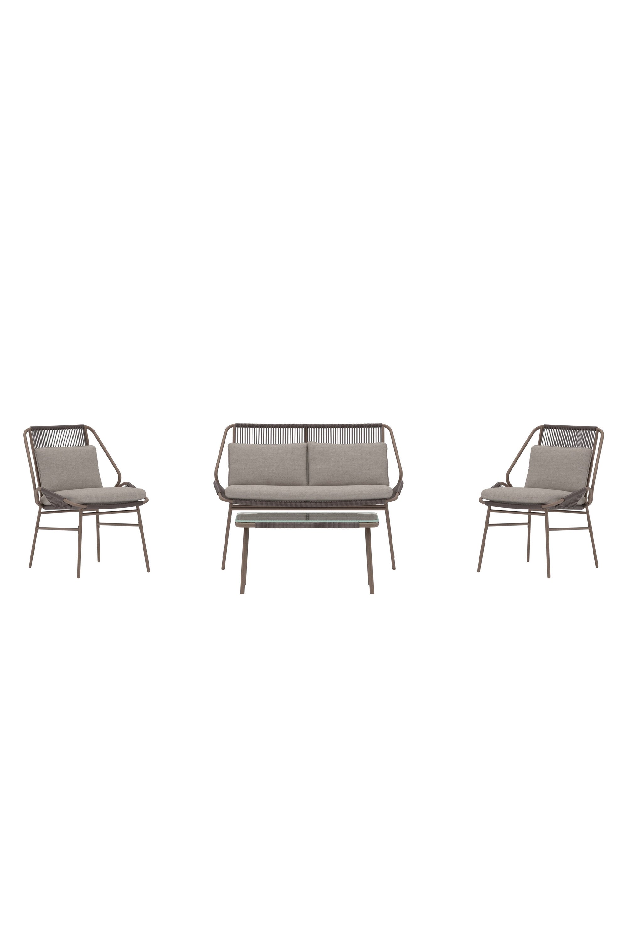 Zakynthos Sofa-Set in Braun präsentiert im Onlineshop von KAQTU Design AG. Loungeset ist von Venture Home