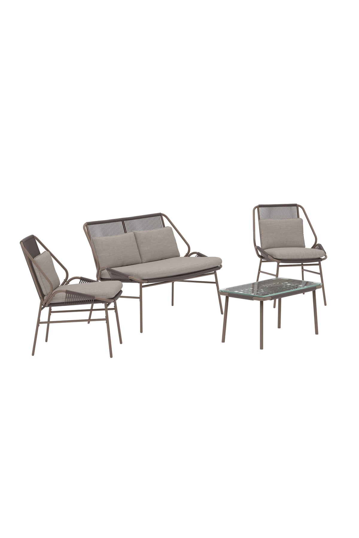 Zakynthos Sofa-Set in Braun präsentiert im Onlineshop von KAQTU Design AG. Loungeset ist von Venture Home