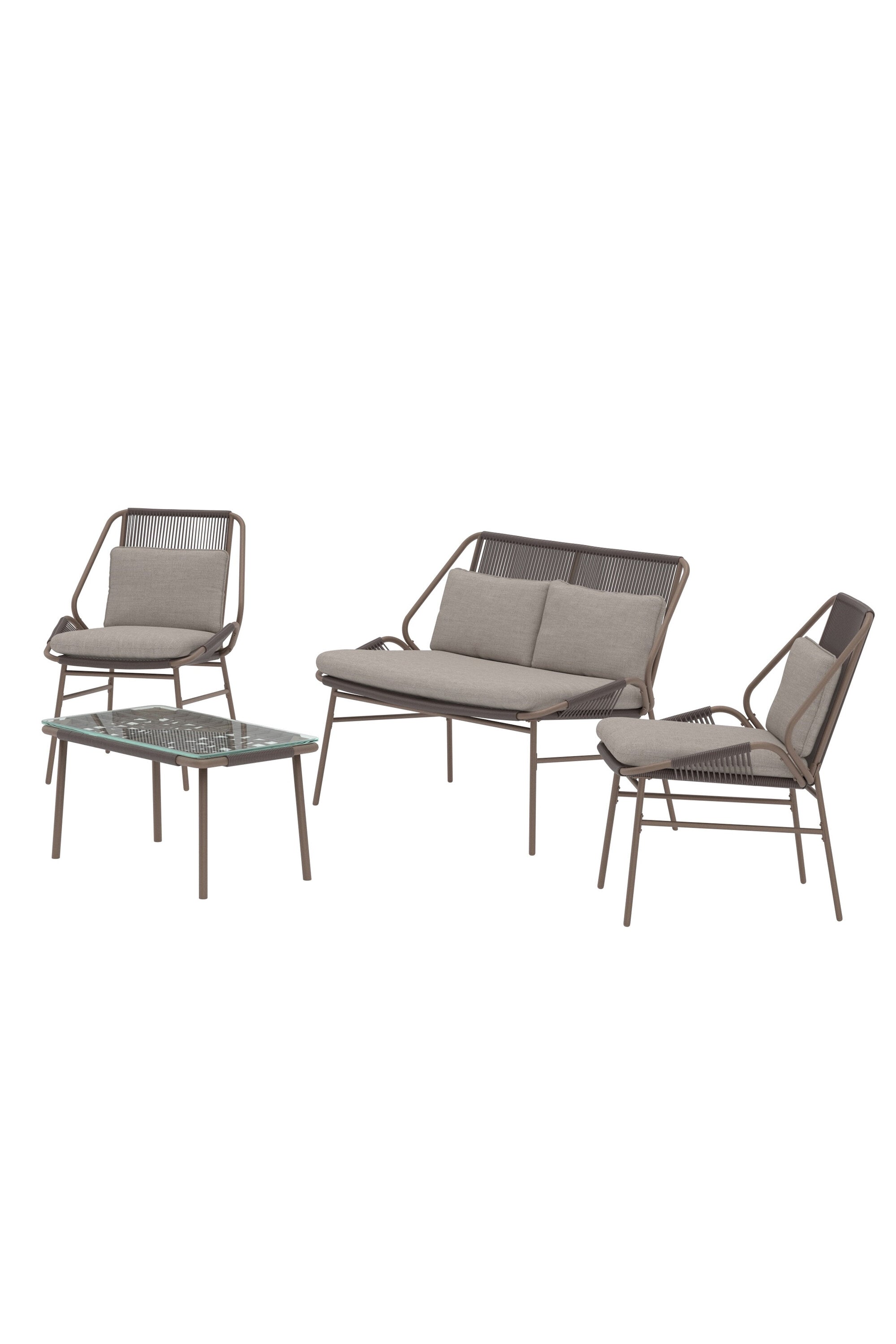 Zakynthos Sofa-Set in Braun präsentiert im Onlineshop von KAQTU Design AG. Loungeset ist von Venture Home