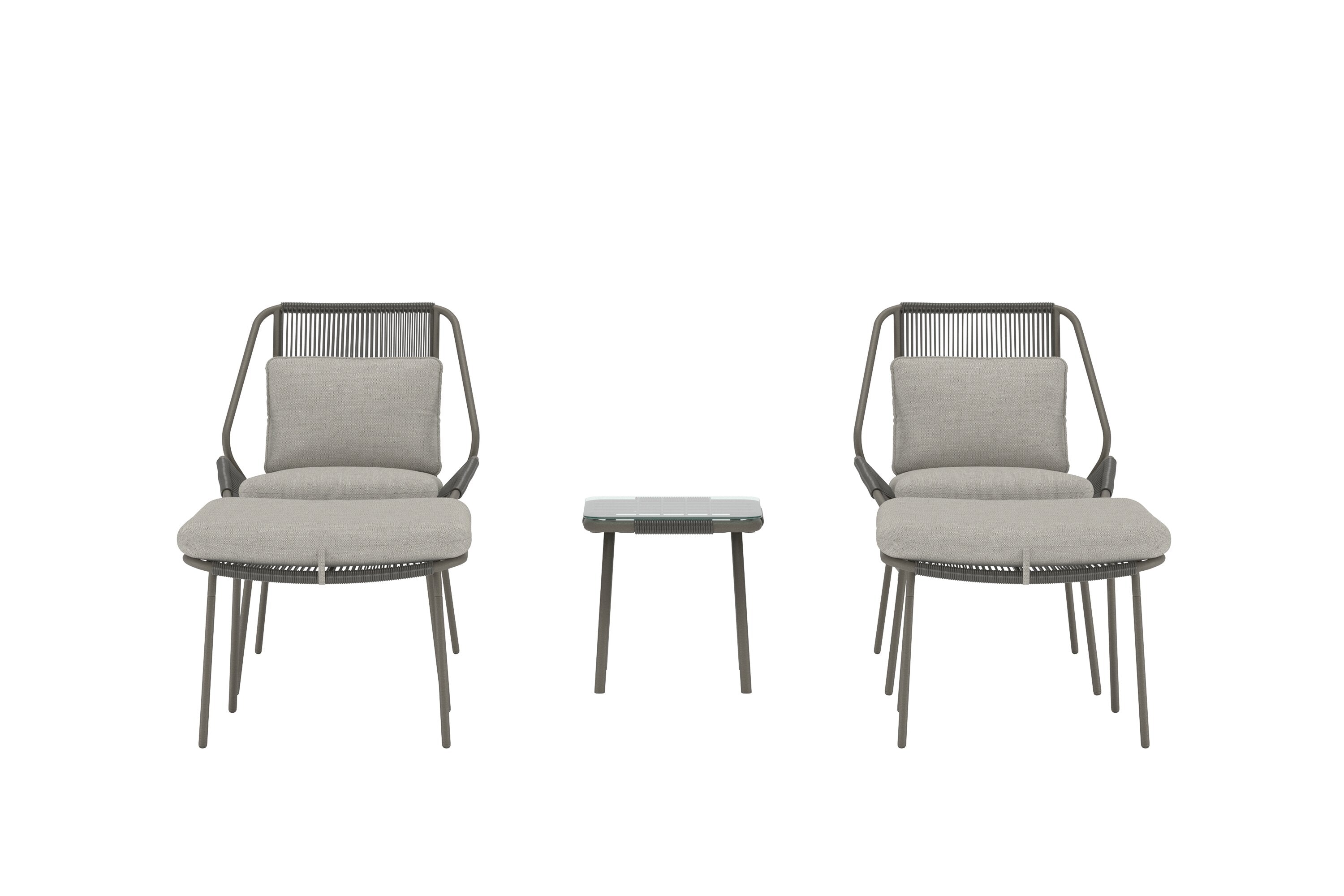 Zakynthos Outdoor Loungeset in Braun präsentiert im Onlineshop von KAQTU Design AG. Loungeset ist von Venture Home