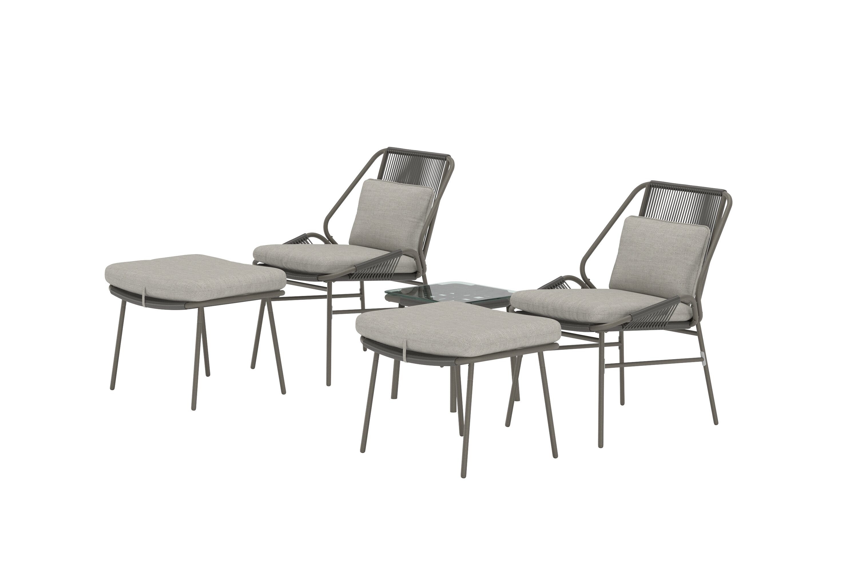 Zakynthos Outdoor Loungeset in Braun präsentiert im Onlineshop von KAQTU Design AG. Loungeset ist von Venture Home