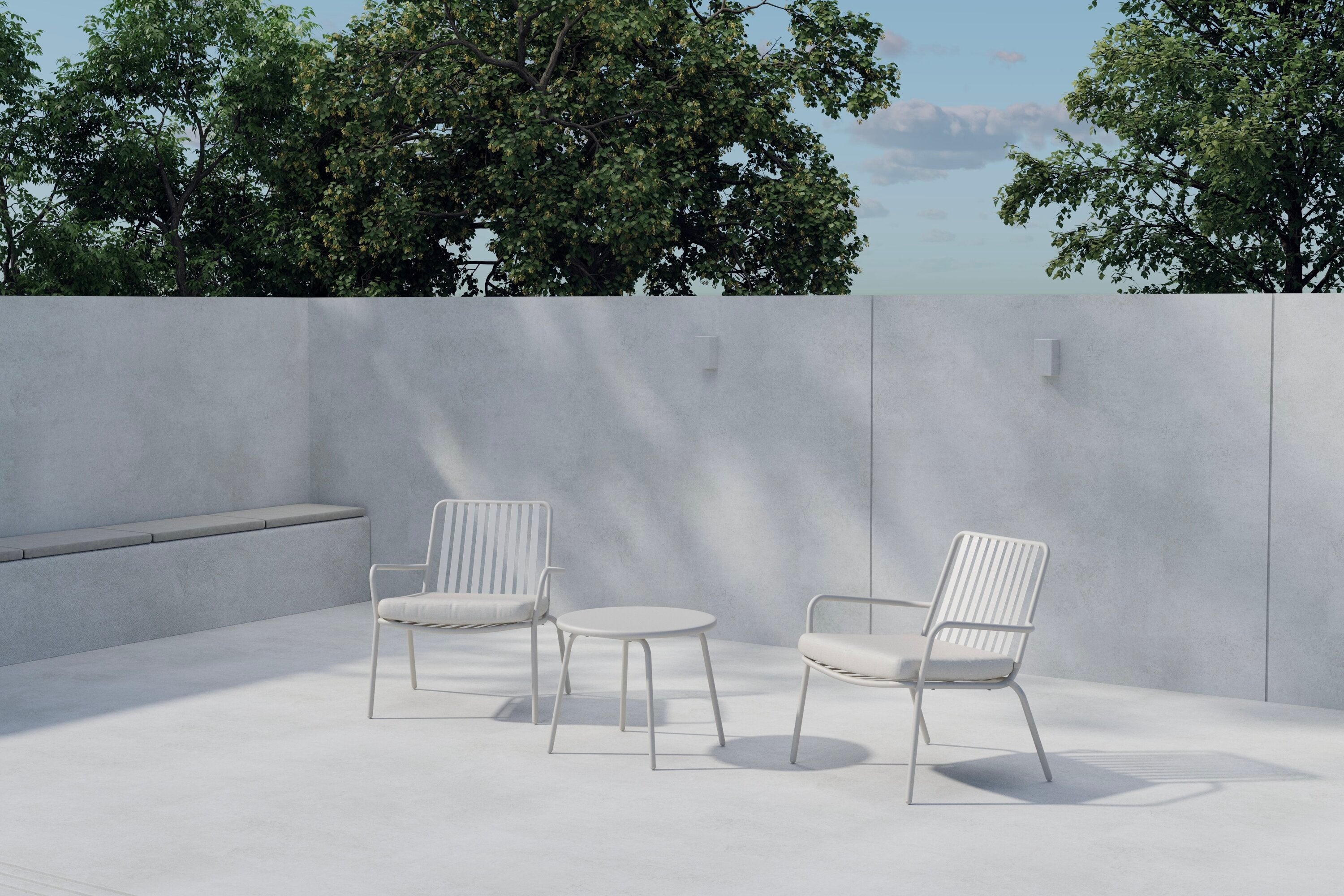 Mykonos Outdoor Loungeset in Beige präsentiert im Onlineshop von KAQTU Design AG. Loungeset ist von Venture Home
