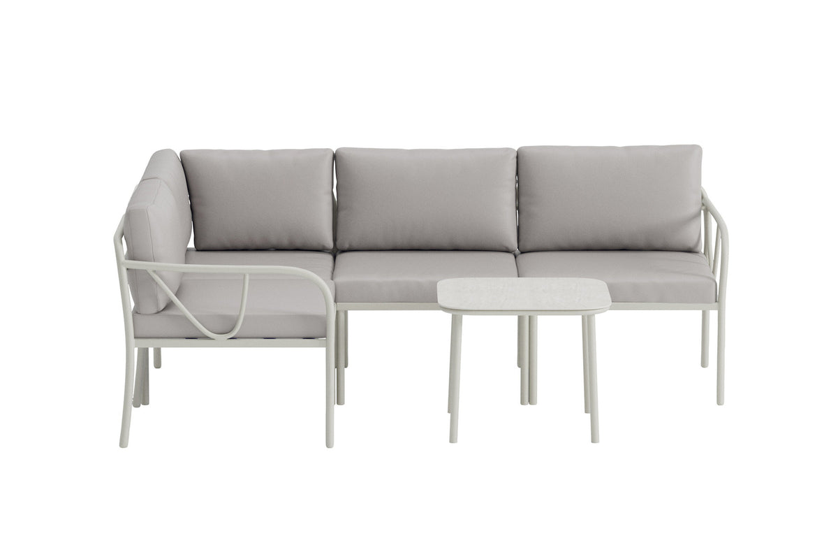 Hydra Ecksofa-Set in Greige präsentiert im Onlineshop von KAQTU Design AG. Loungeset ist von Venture Home