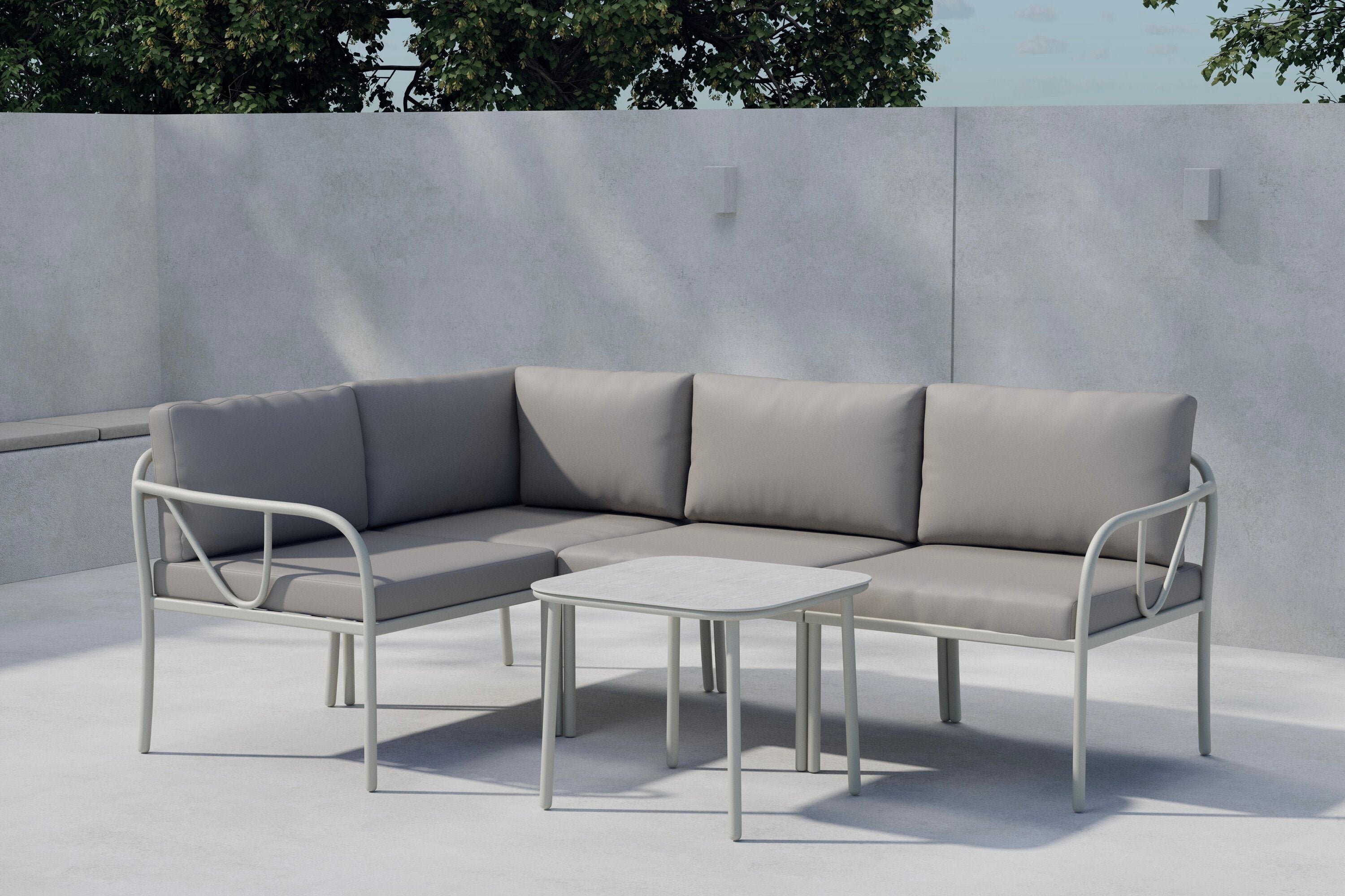 Hydra Ecksofa Set in Braun präsentiert im Onlineshop von KAQTU Design AG. Loungeset ist von Venture Home
