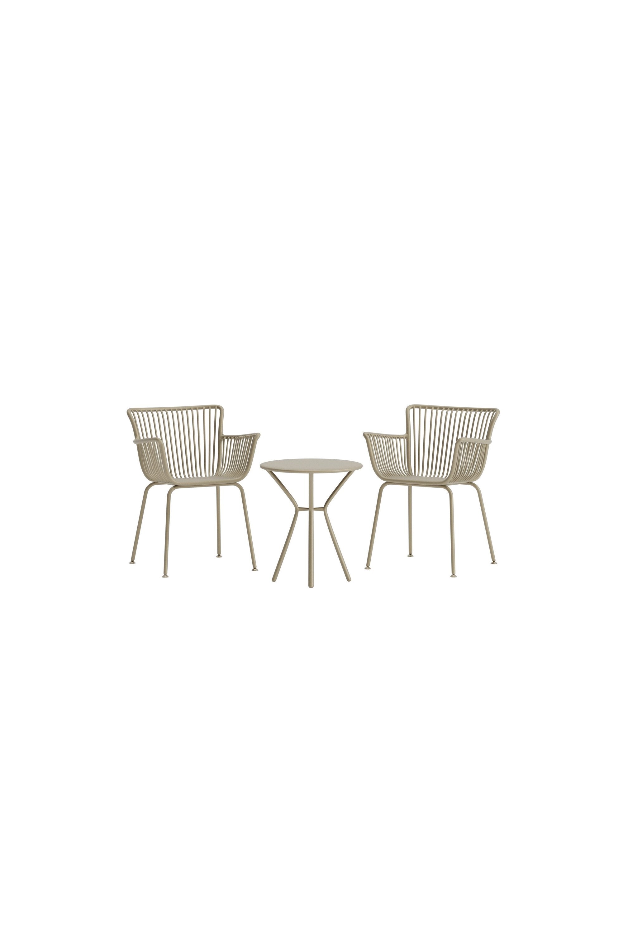 Sifnos Cafe Set in Beige präsentiert im Onlineshop von KAQTU Design AG. Gartentischset ist von Venture Home