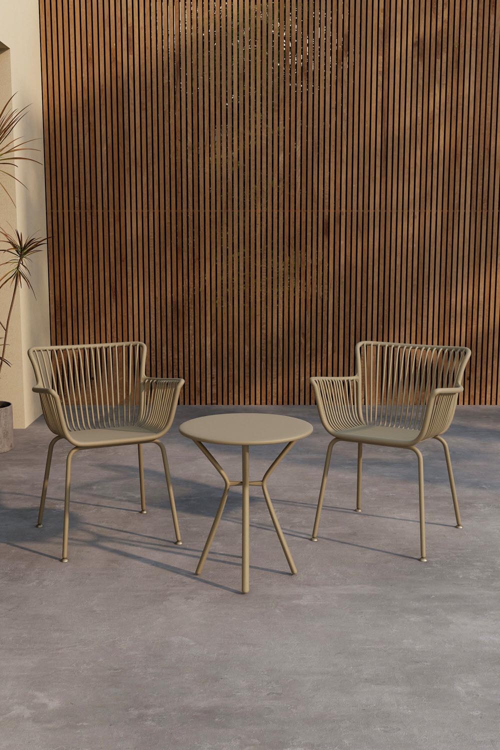 Sifnos Café Set in  präsentiert im Onlineshop von KAQTU Design AG. Gartentischset ist von Venture Home