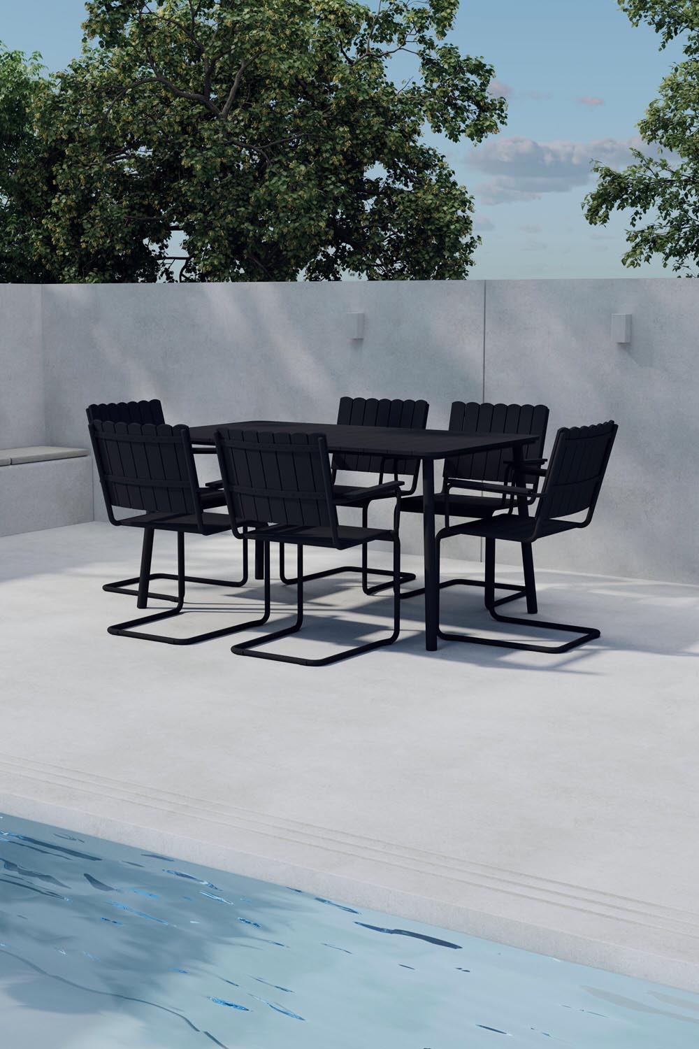 Holmsund Essgruppe in  präsentiert im Onlineshop von KAQTU Design AG. Gartentischset ist von Venture Home